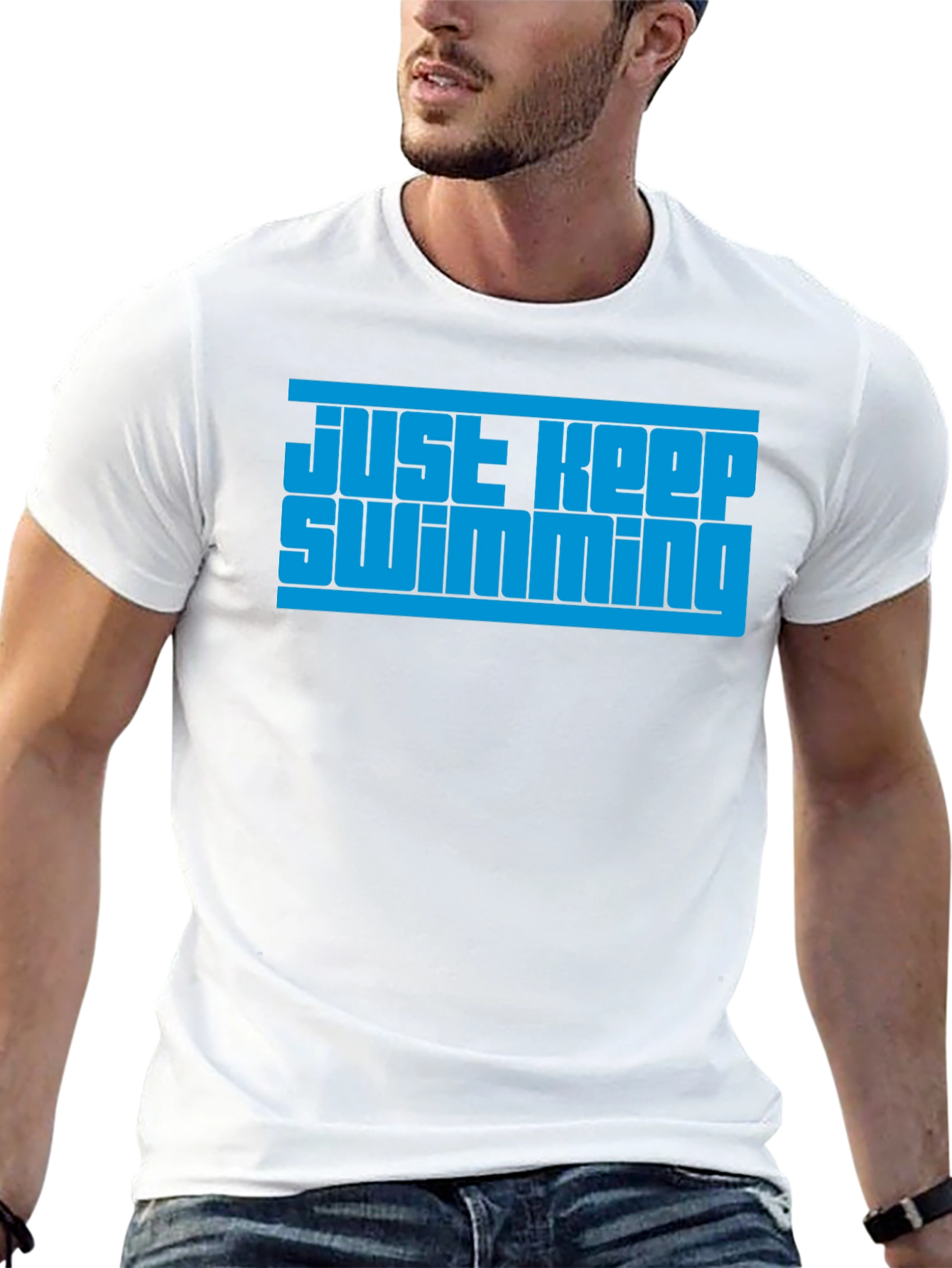 Just Keep Swimming Graphic T-Shirt