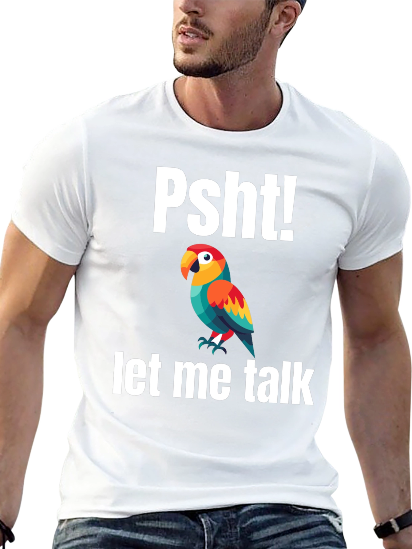 Psht! Let Me Talk Parrot T-Shirt