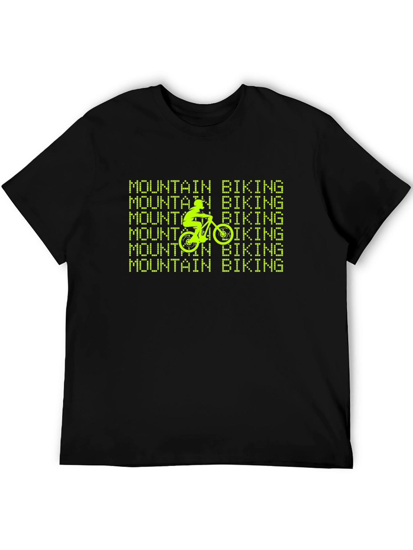 Mountain Biking Graphic Tee - Black