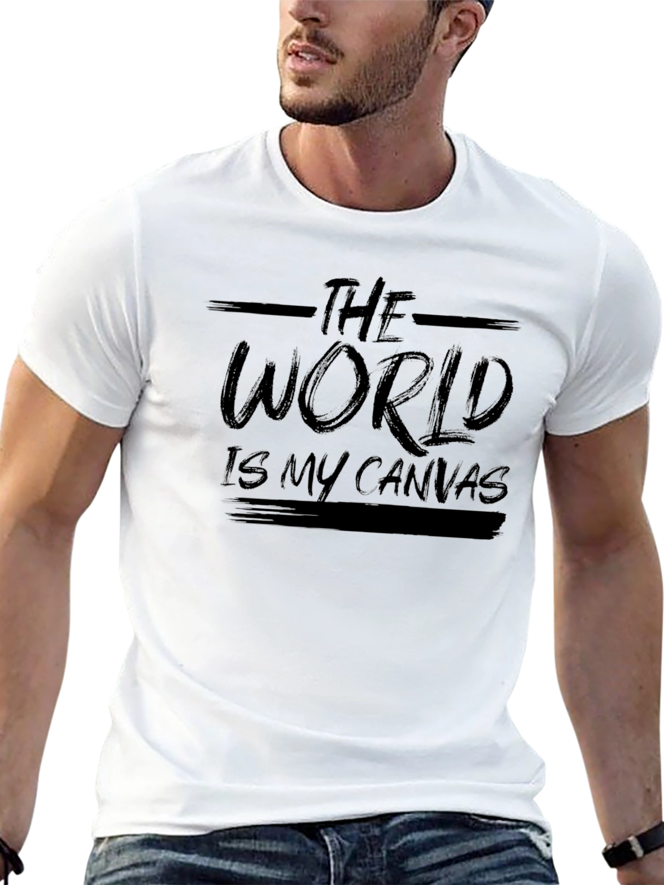 The World is My Canvas Black T-Shirt