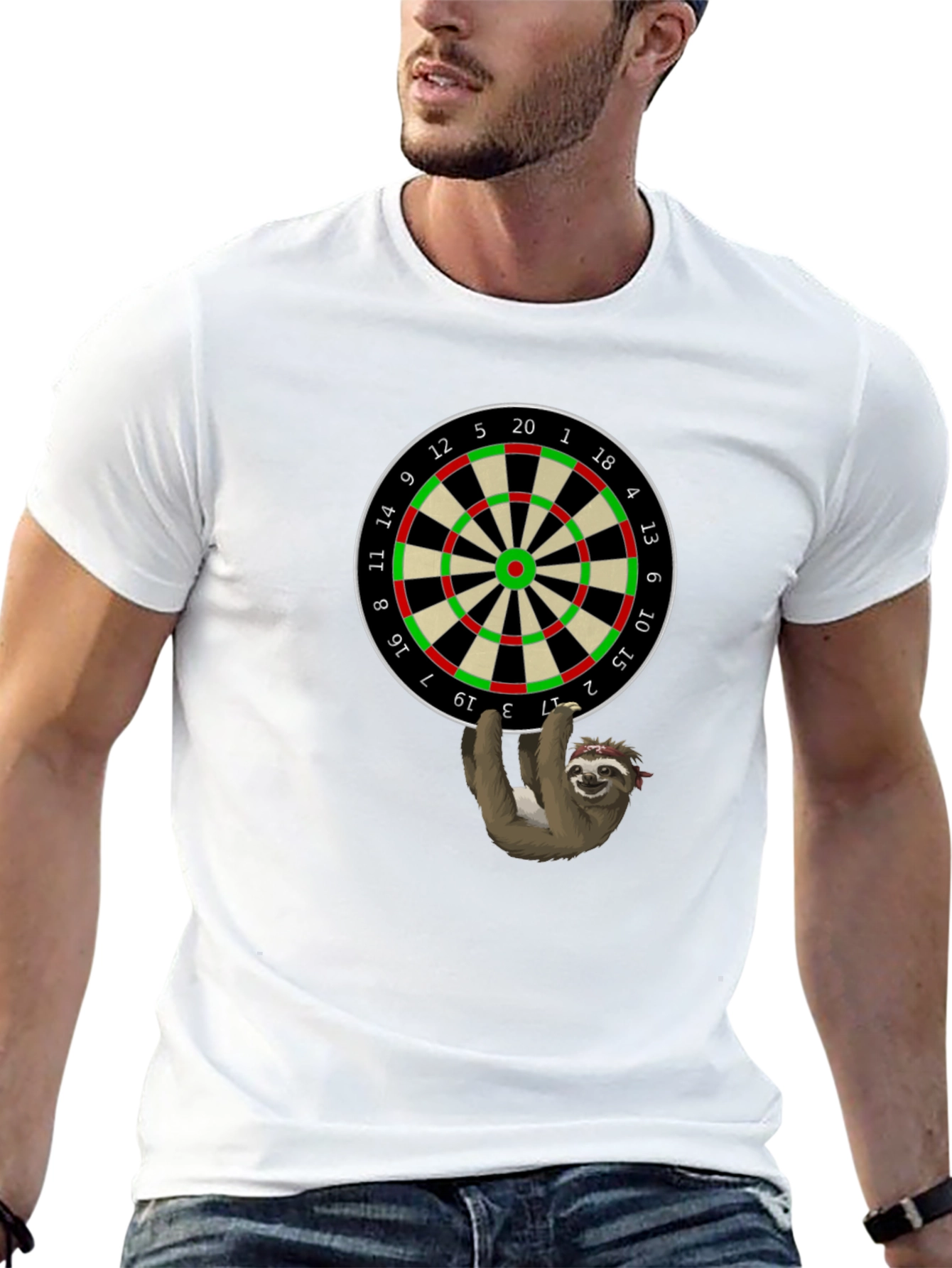 Sloth Darts T-Shirt - Funny & Unique Tee