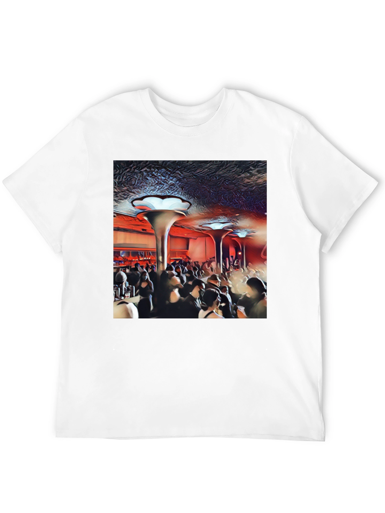 Retro Club Scene Black T-Shirt