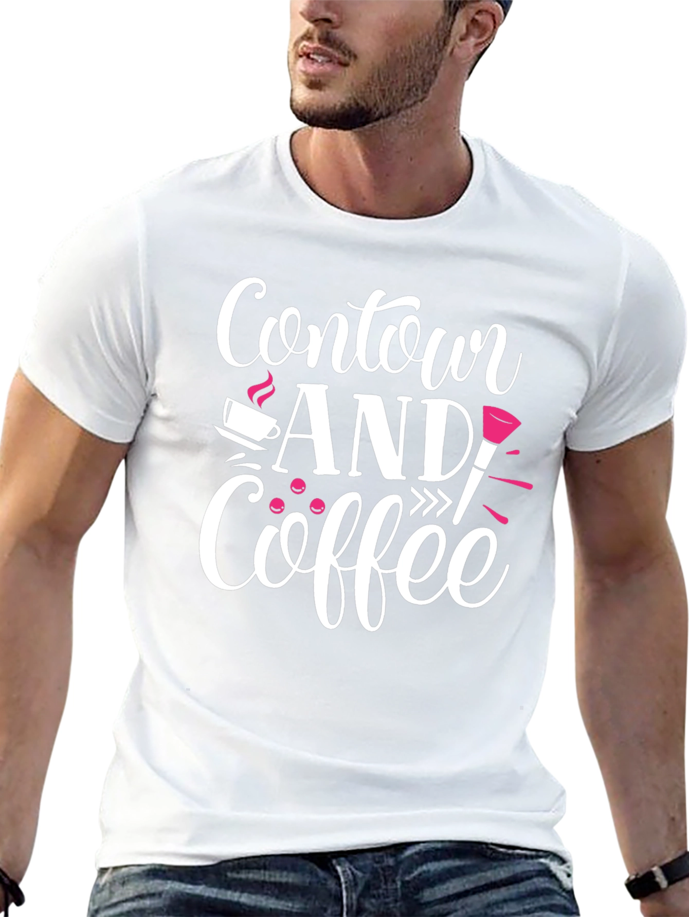 Contour and Coffee Graphic T-Shirt