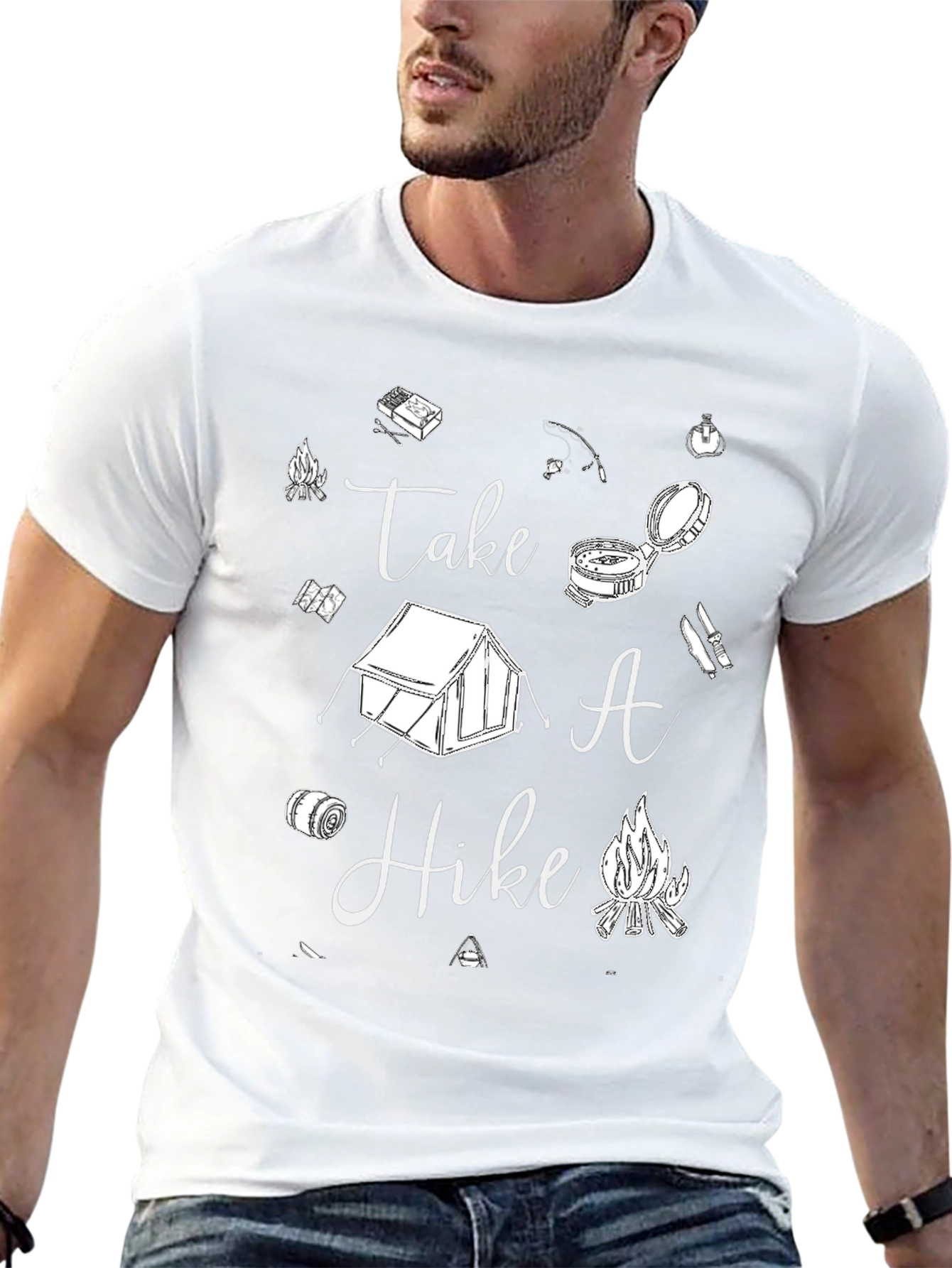 Take A Hike Graphic Tee - Camping Lovers T-Shirt