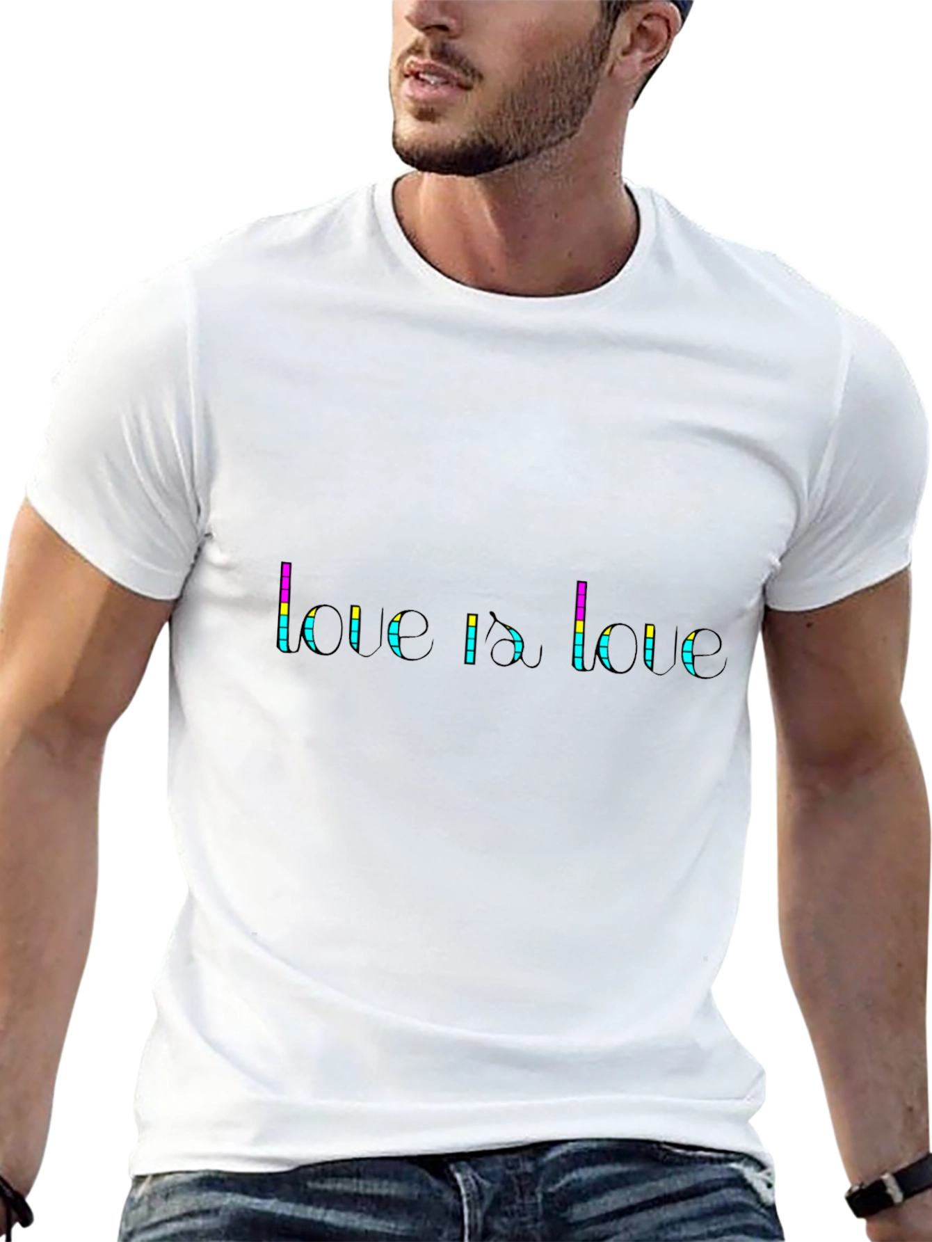 Love Is Love Graphic Tee - Black Pride T-Shirt