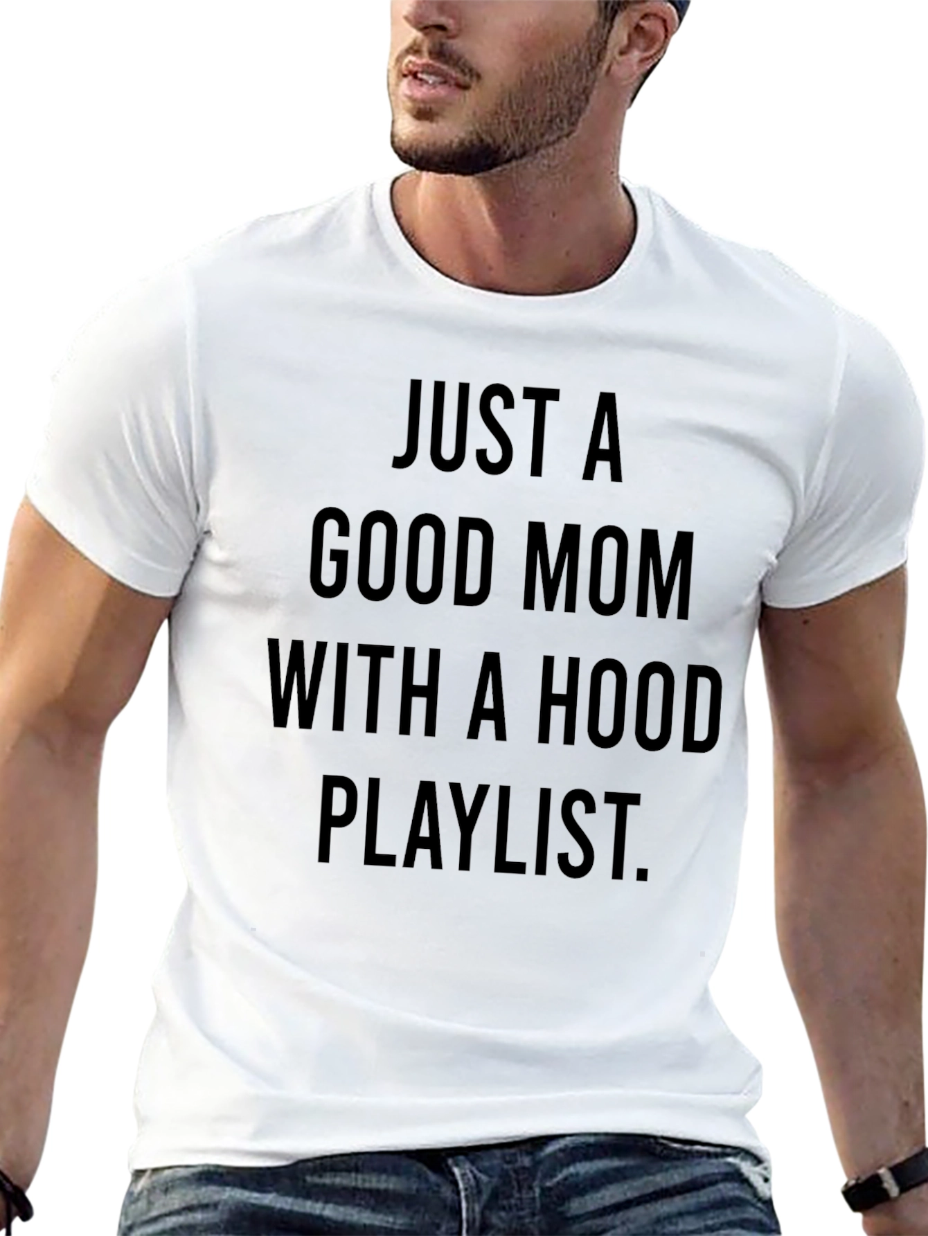 Good Mom Hood Playlist T-Shirt