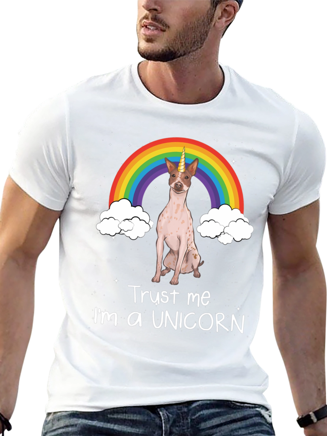 Unicorn Dog Graphic T-Shirt