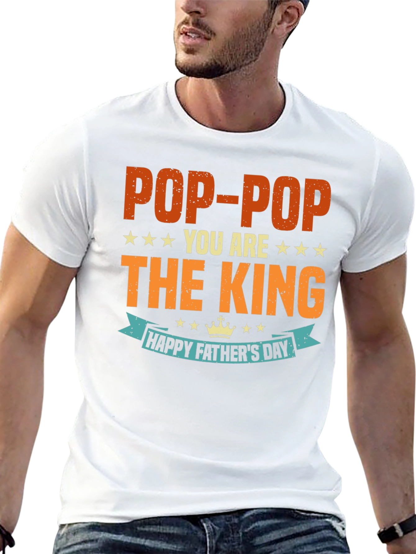 Pop-Pop King Fathers Day T-Shirt