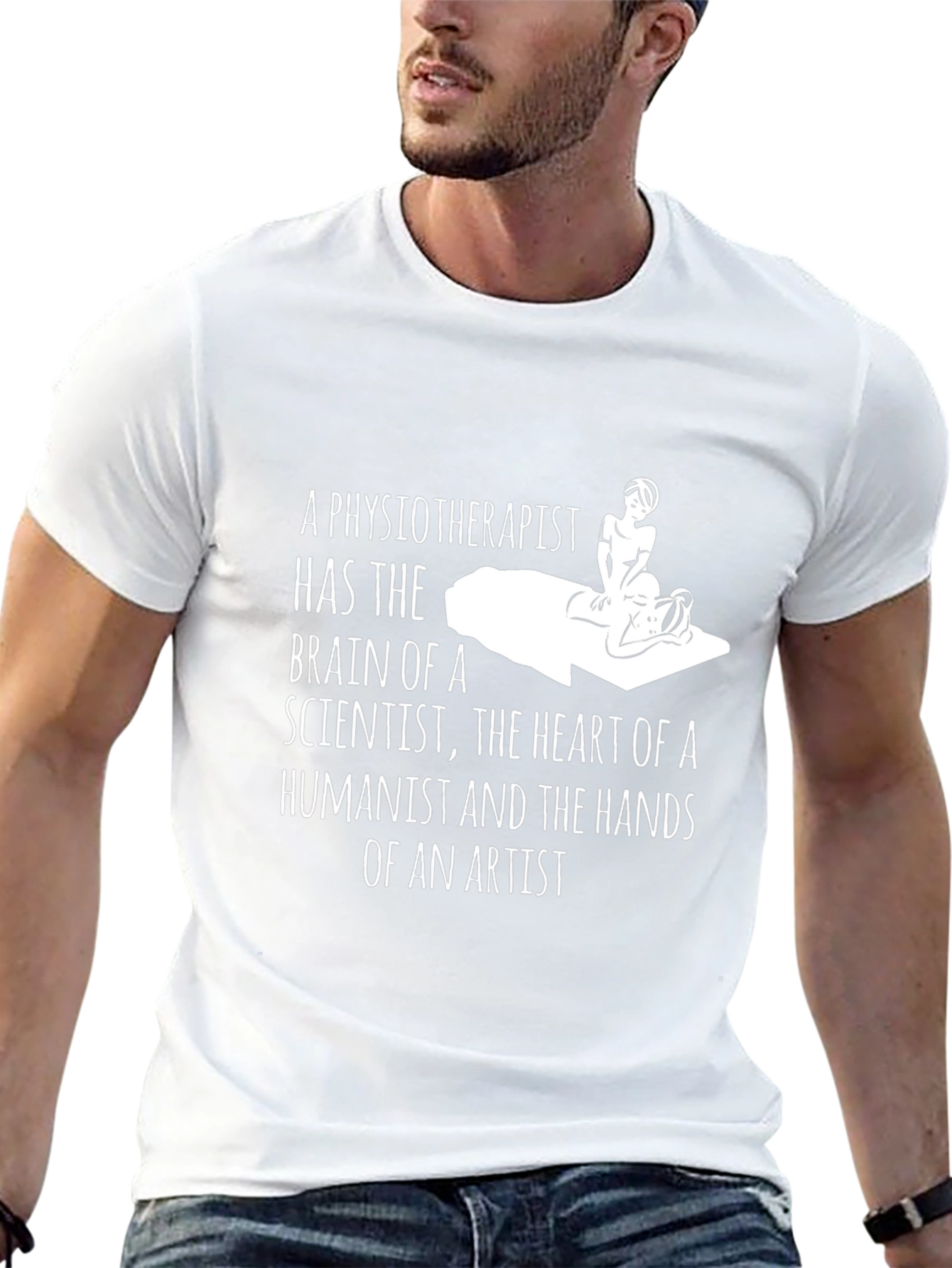 Physiotherapist Brain Heart Hands T-Shirt