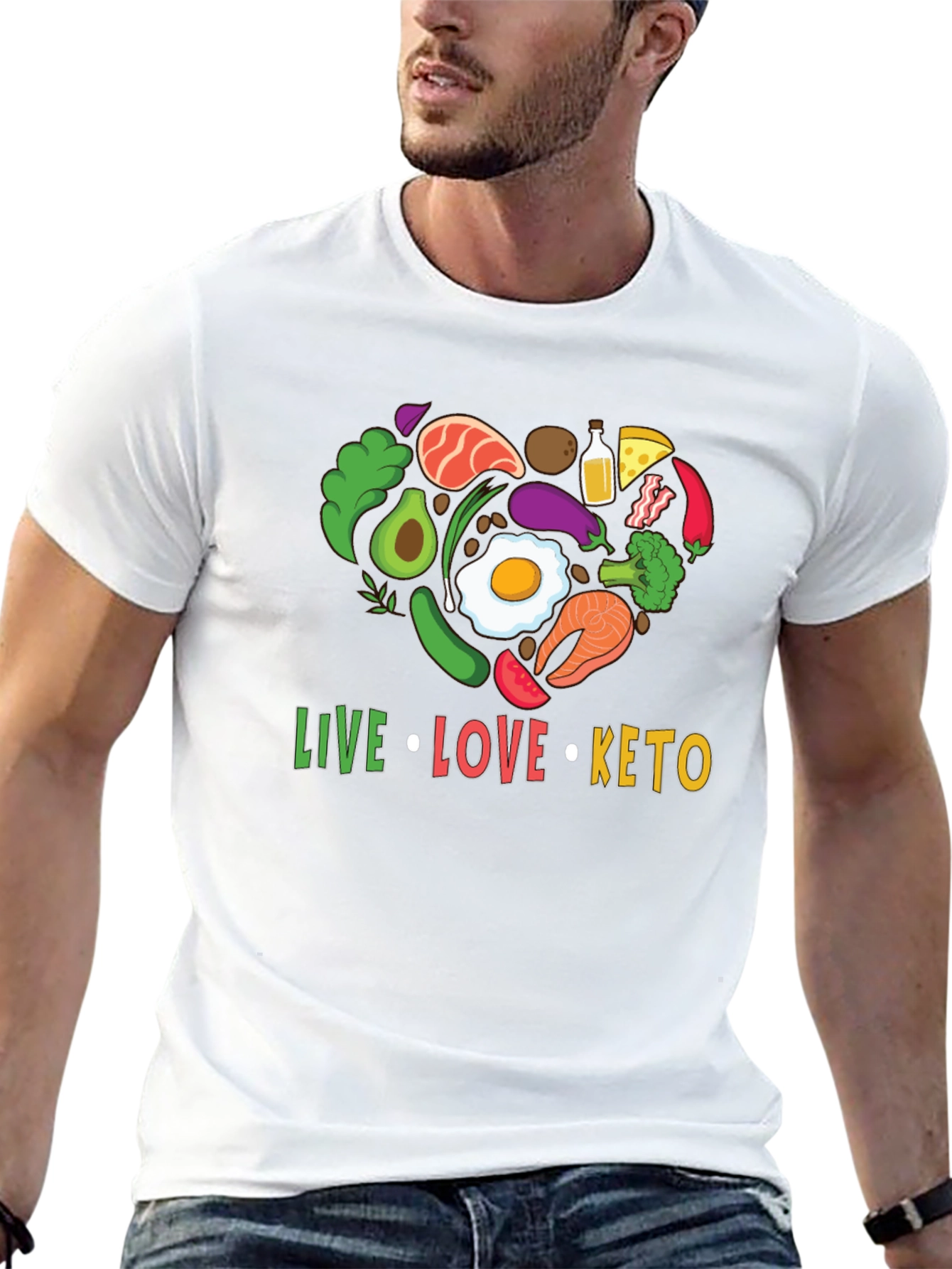 Live Love Keto T-Shirt - Diet Lifestyle Tee