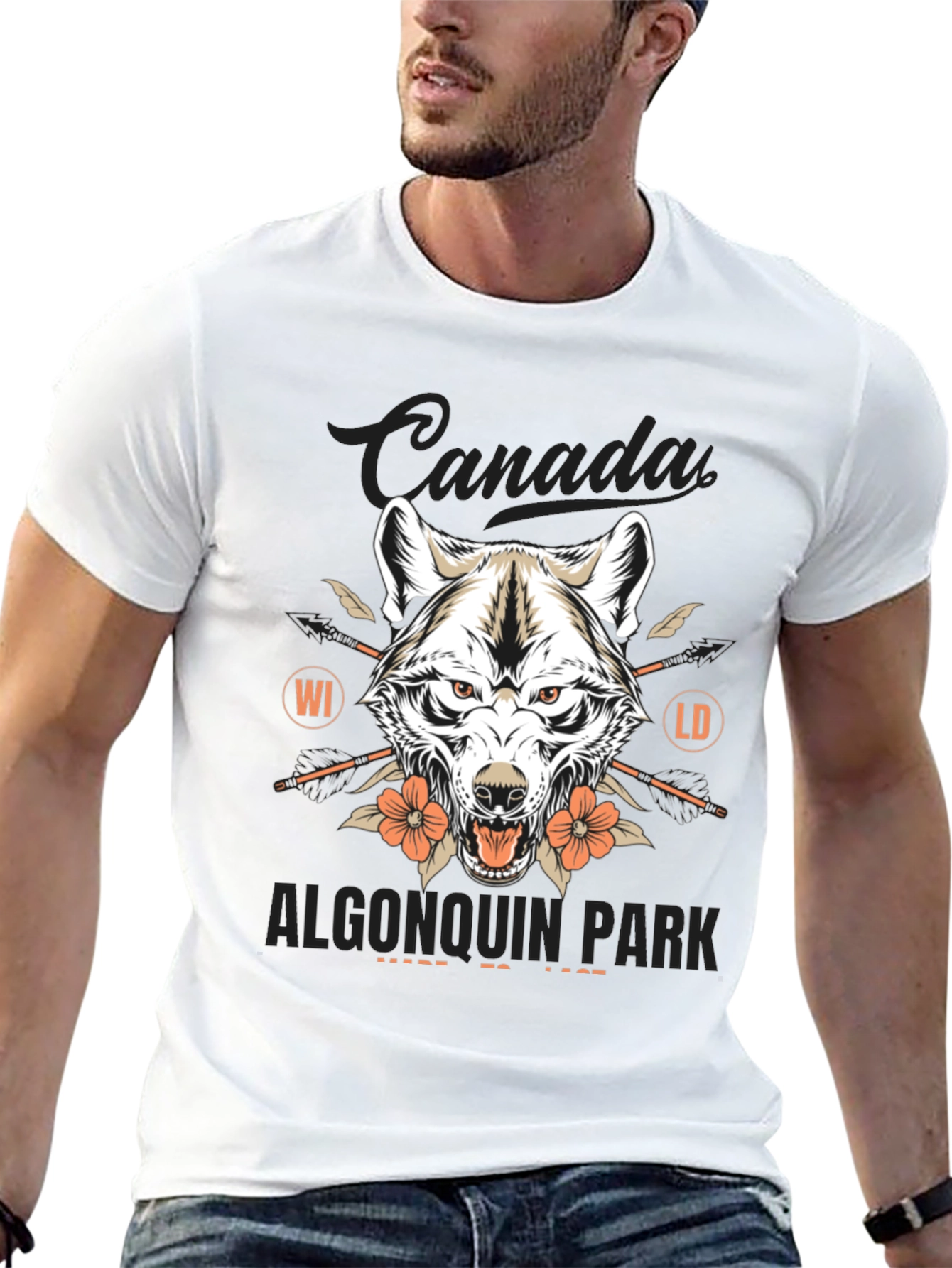 Canada Algonquin Park Wolf T-Shirt