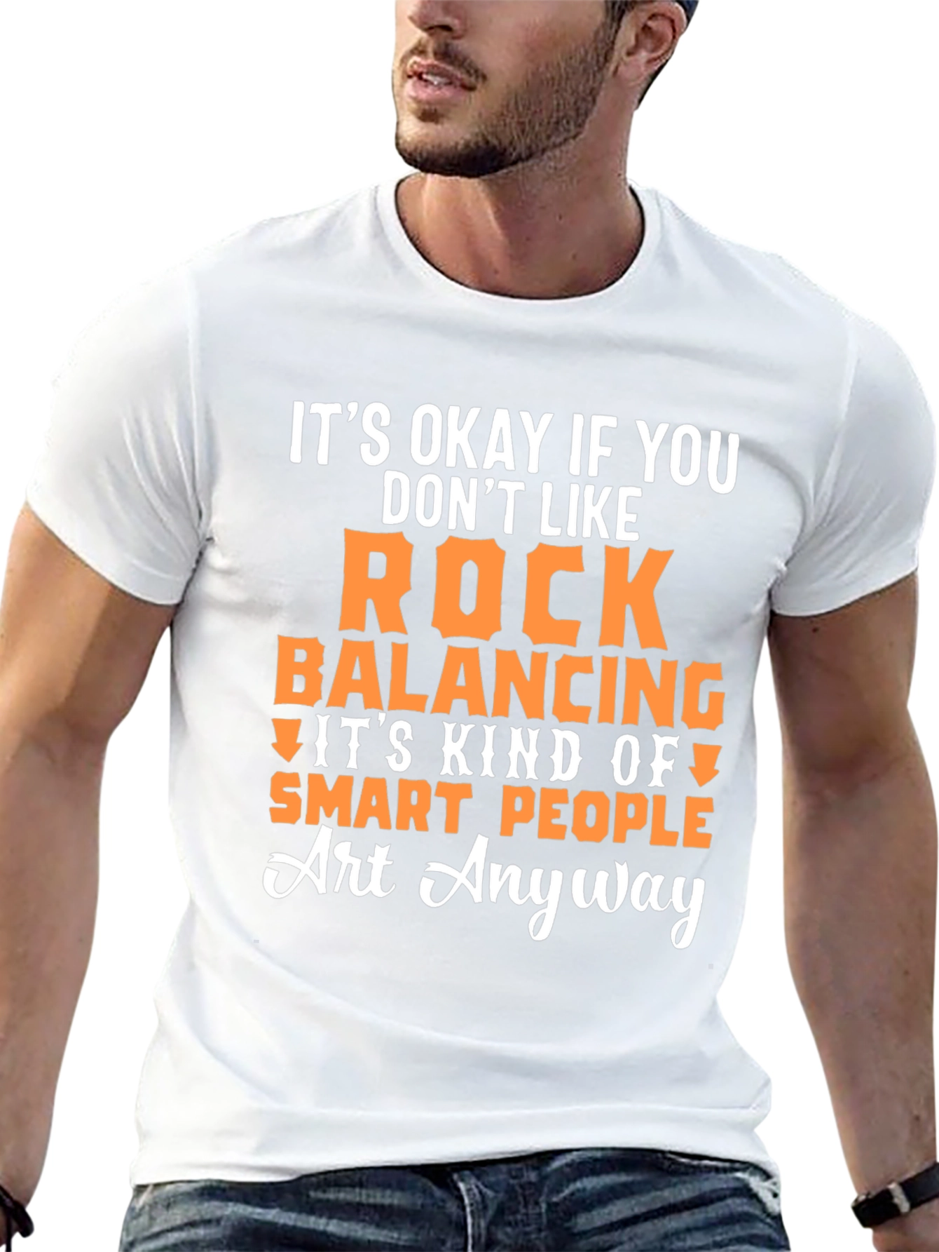 Rock Balancing Art T-Shirt - Smart People Gift
