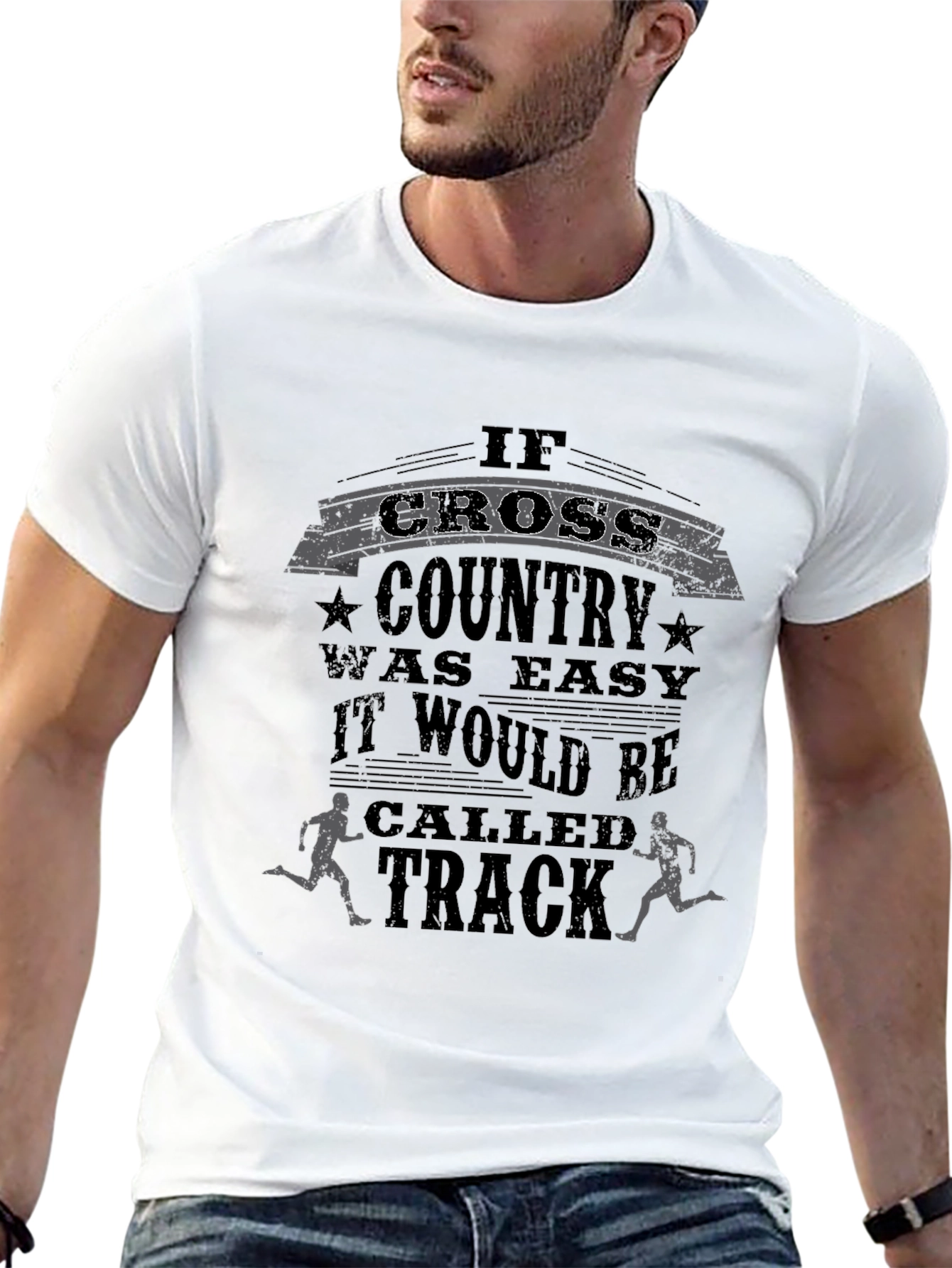 Cross Country Running T-Shirt - If It Was Easy