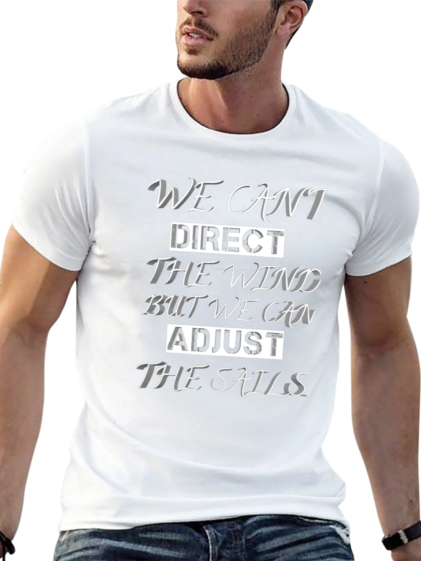 Inspirational Sailing T-Shirt - Adjust the Sails