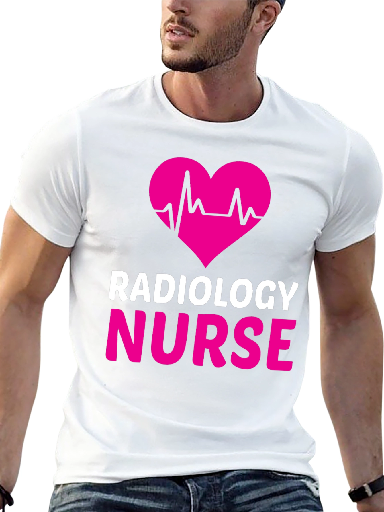 Radiology Nurse Heartbeat Graphic Tee