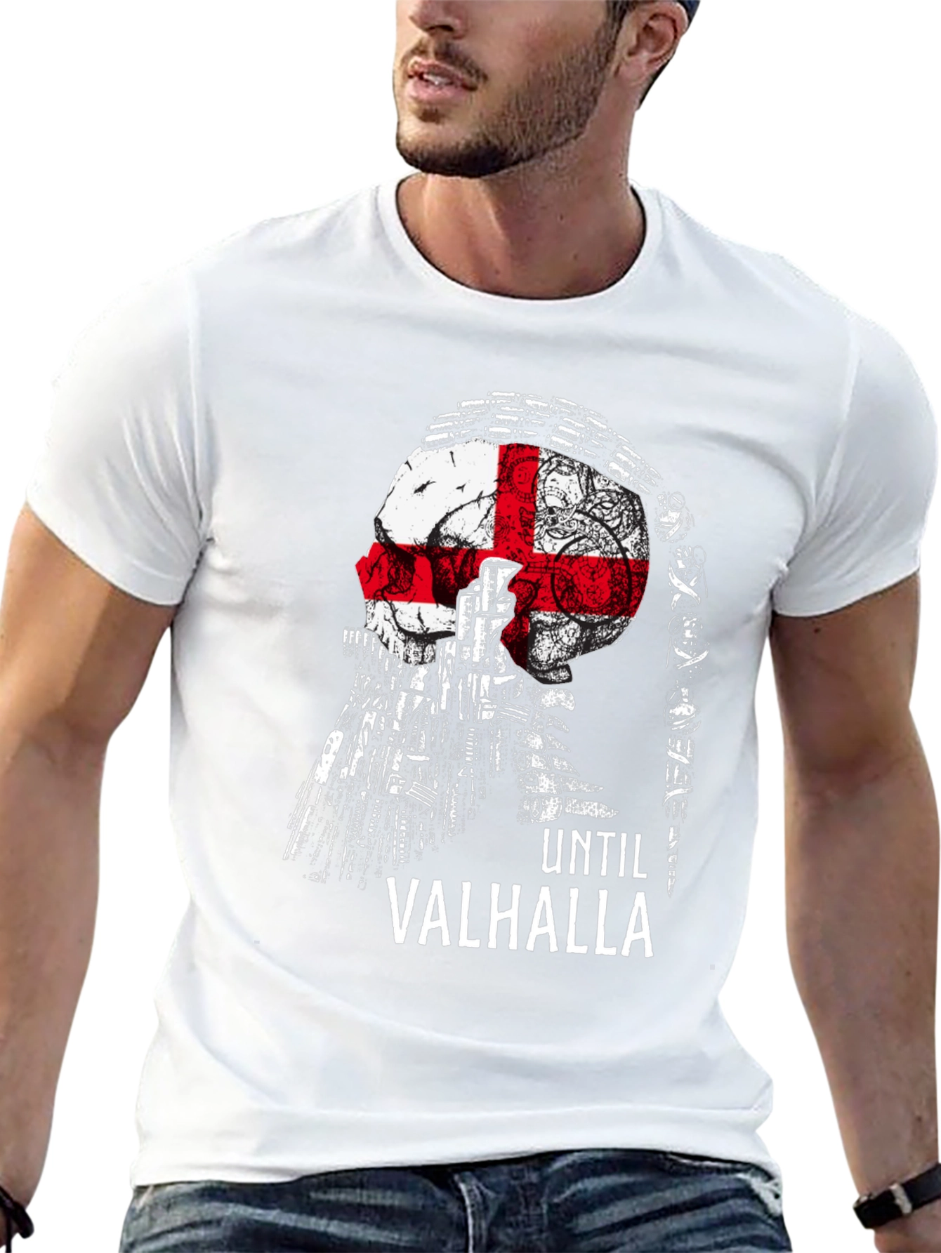 Until Valhalla Skull T-Shirt