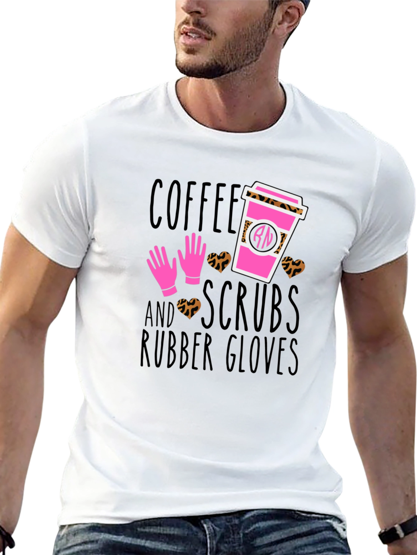 Coffee Scrubs Rubber Gloves T-Shirt