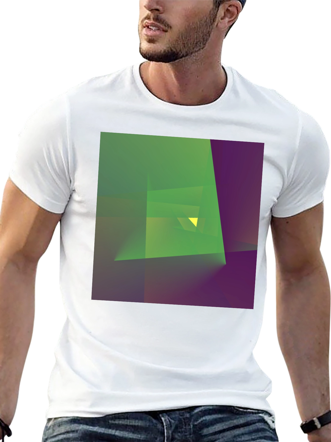 Abstract Geometry Graphic Tee - Modern Art T-Shirt