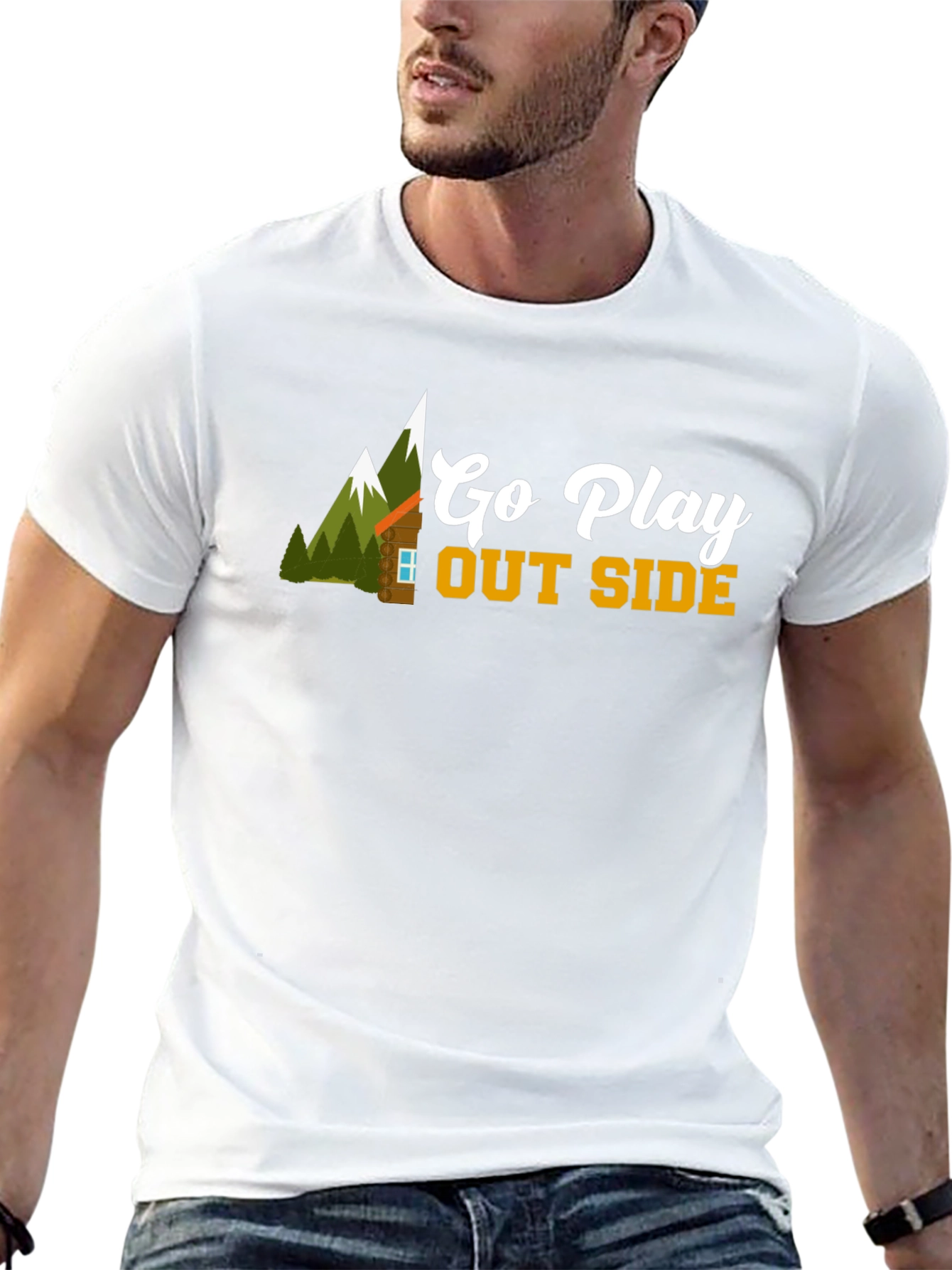 Go Play Outside Black T-Shirt