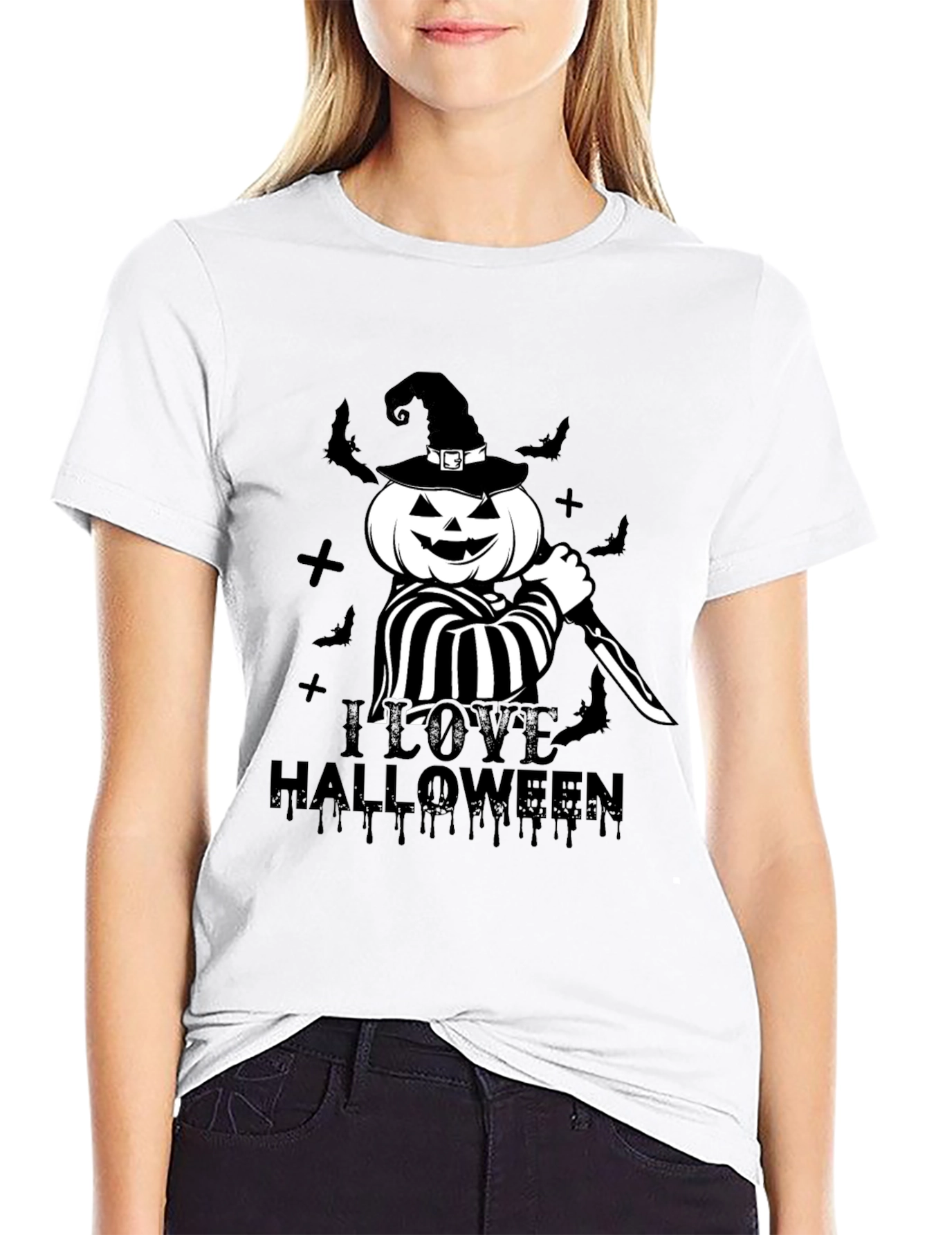 I Love Halloween Pumpkin T-Shirt