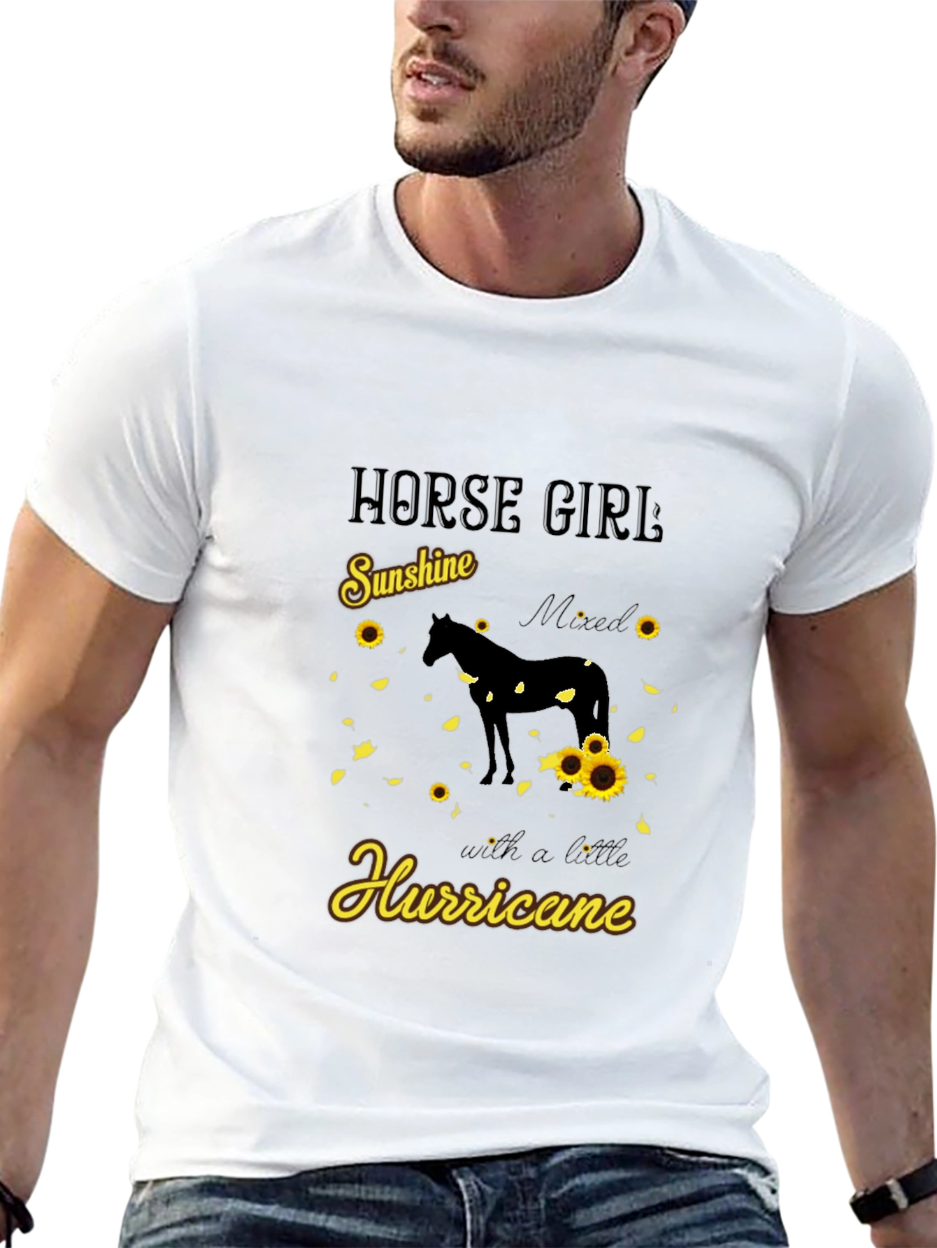 Horse Girl Sunshine Hurricane Graphic Tee