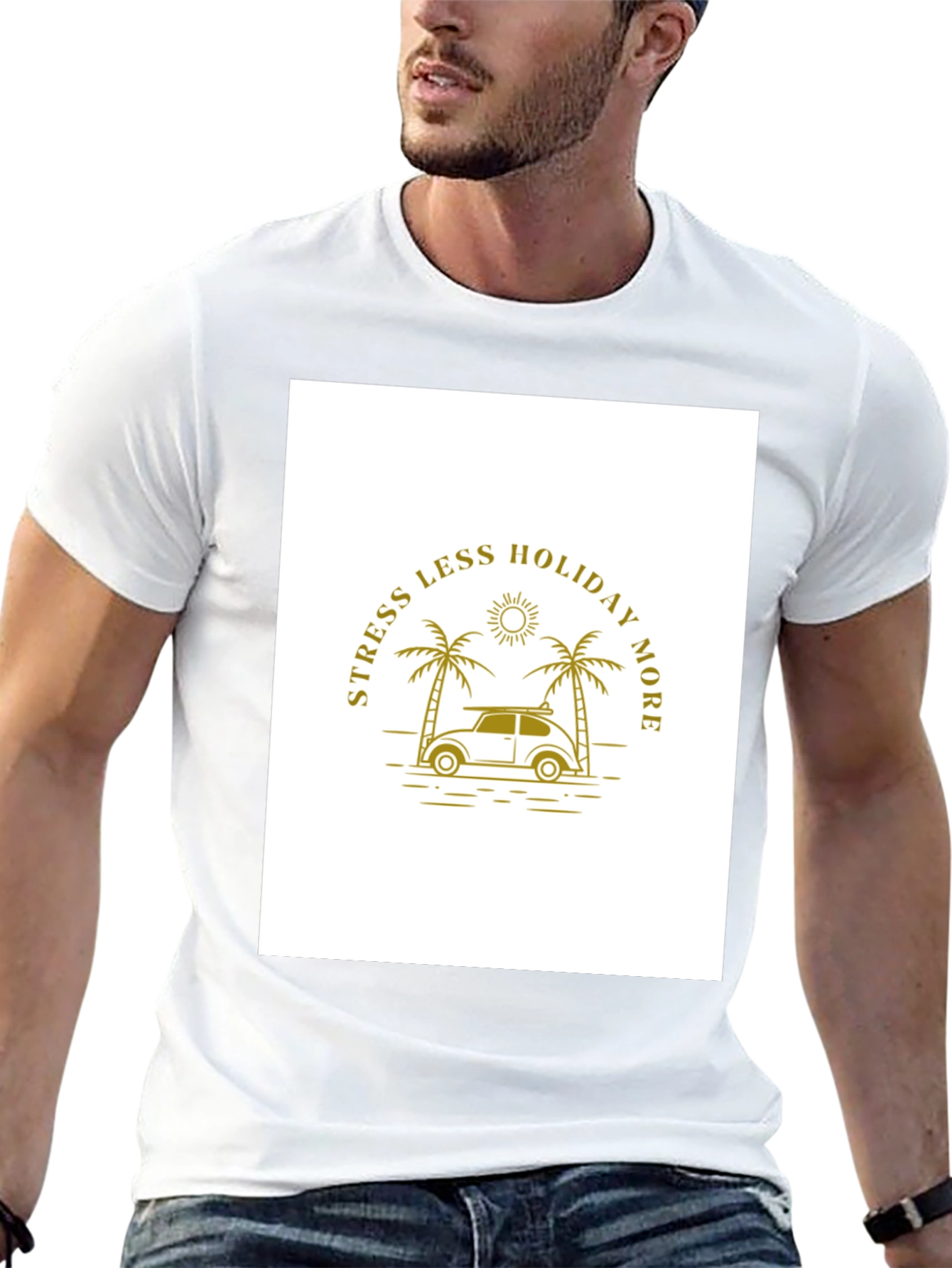 Holiday Mode T-Shirt - Palm Tree Graphic Tee