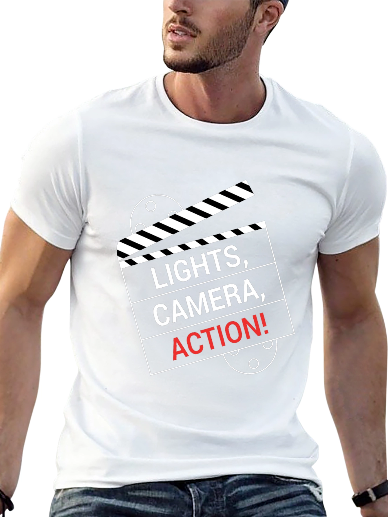 Lights Camera Action Movie T-Shirt
