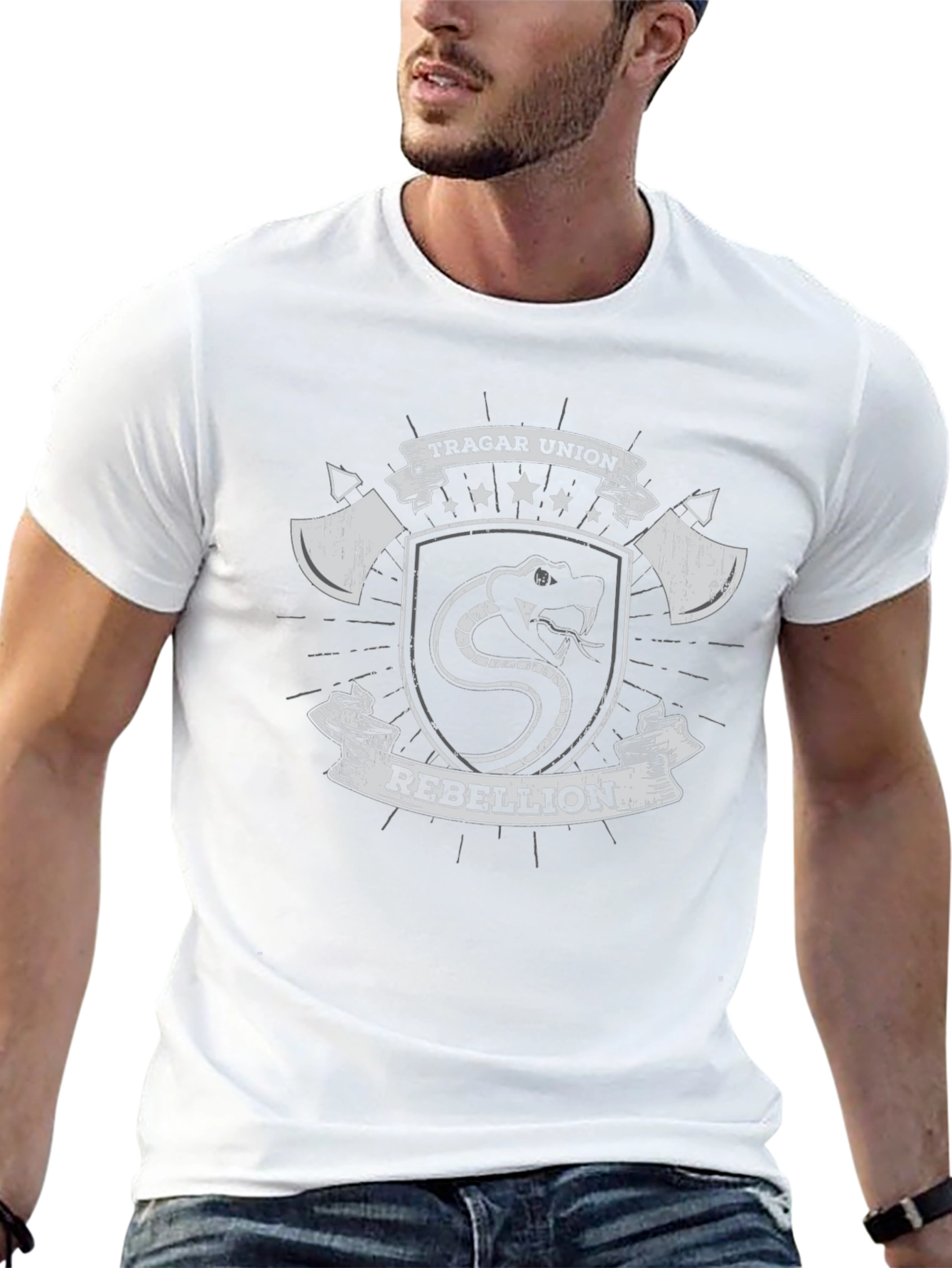 Tragar Union Rebellion Graphic T-Shirt - Black