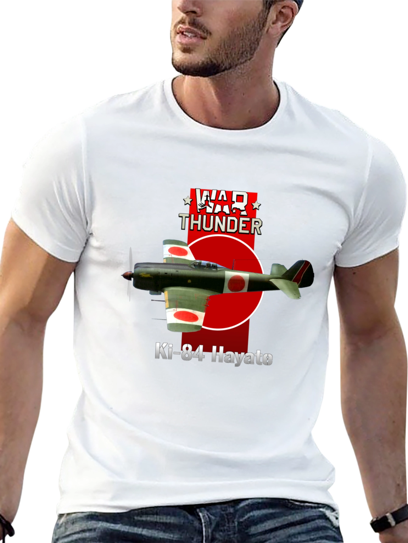 War Thunder Ki-84 Hayate T-Shirt - Military Aviation Tee