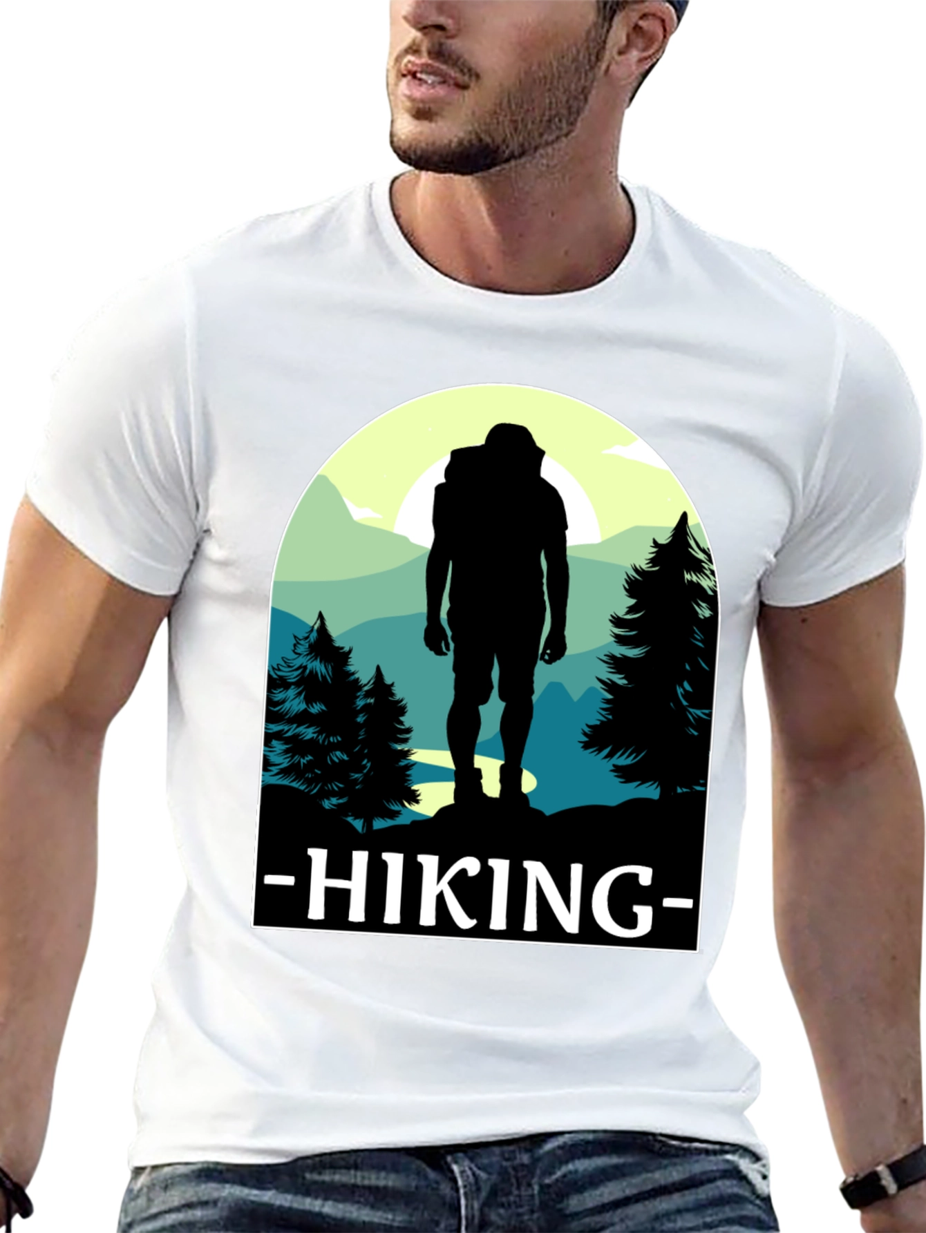 Hiking Adventure T-Shirt - Nature Silhouette