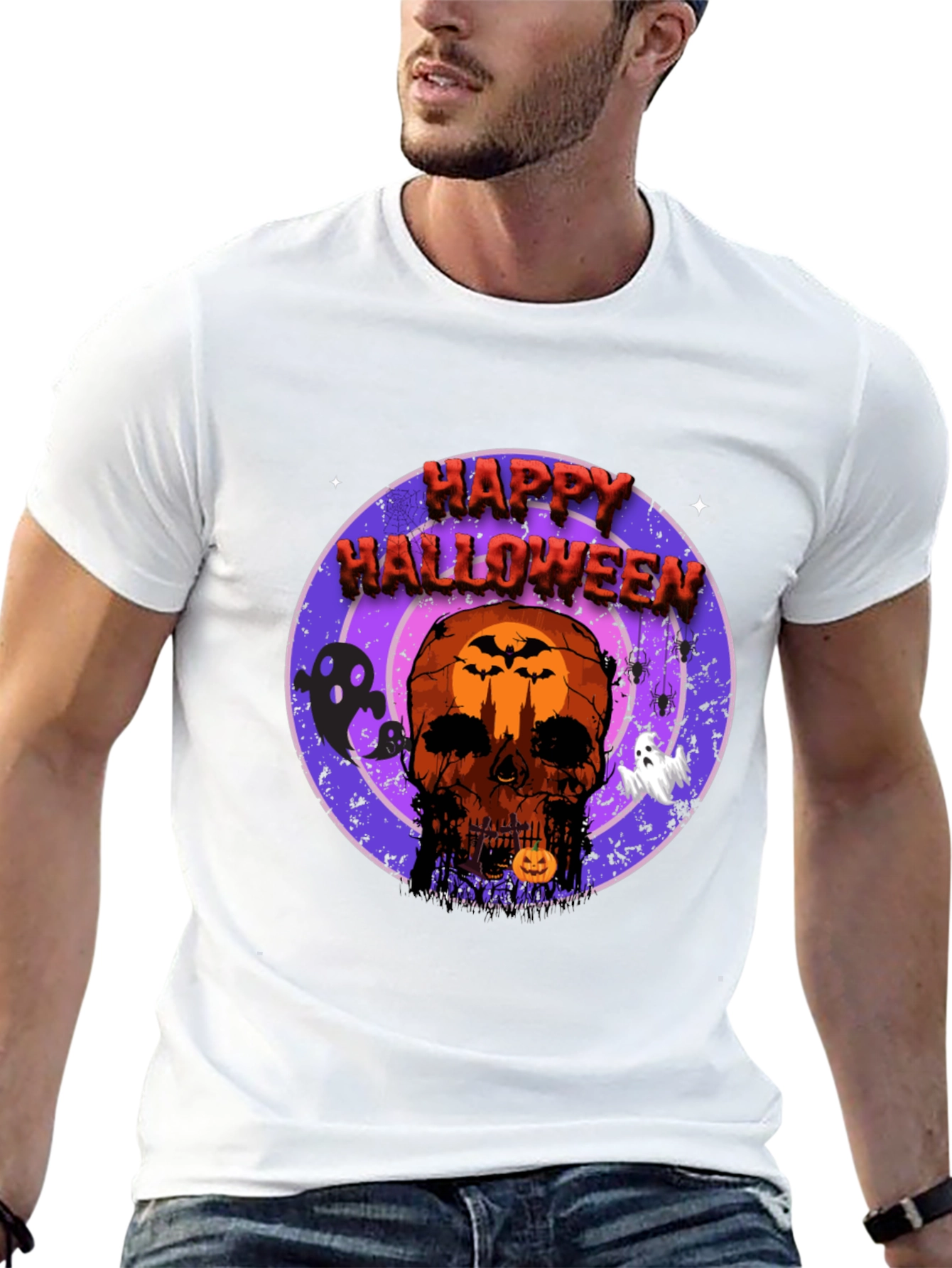 Happy Halloween Skull T-Shirt