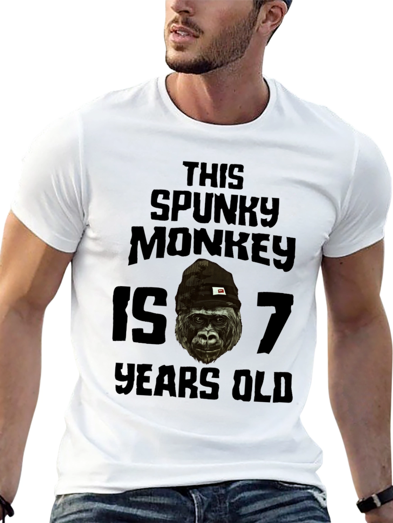 Spunky Monkey 7 Years Old T-Shirt