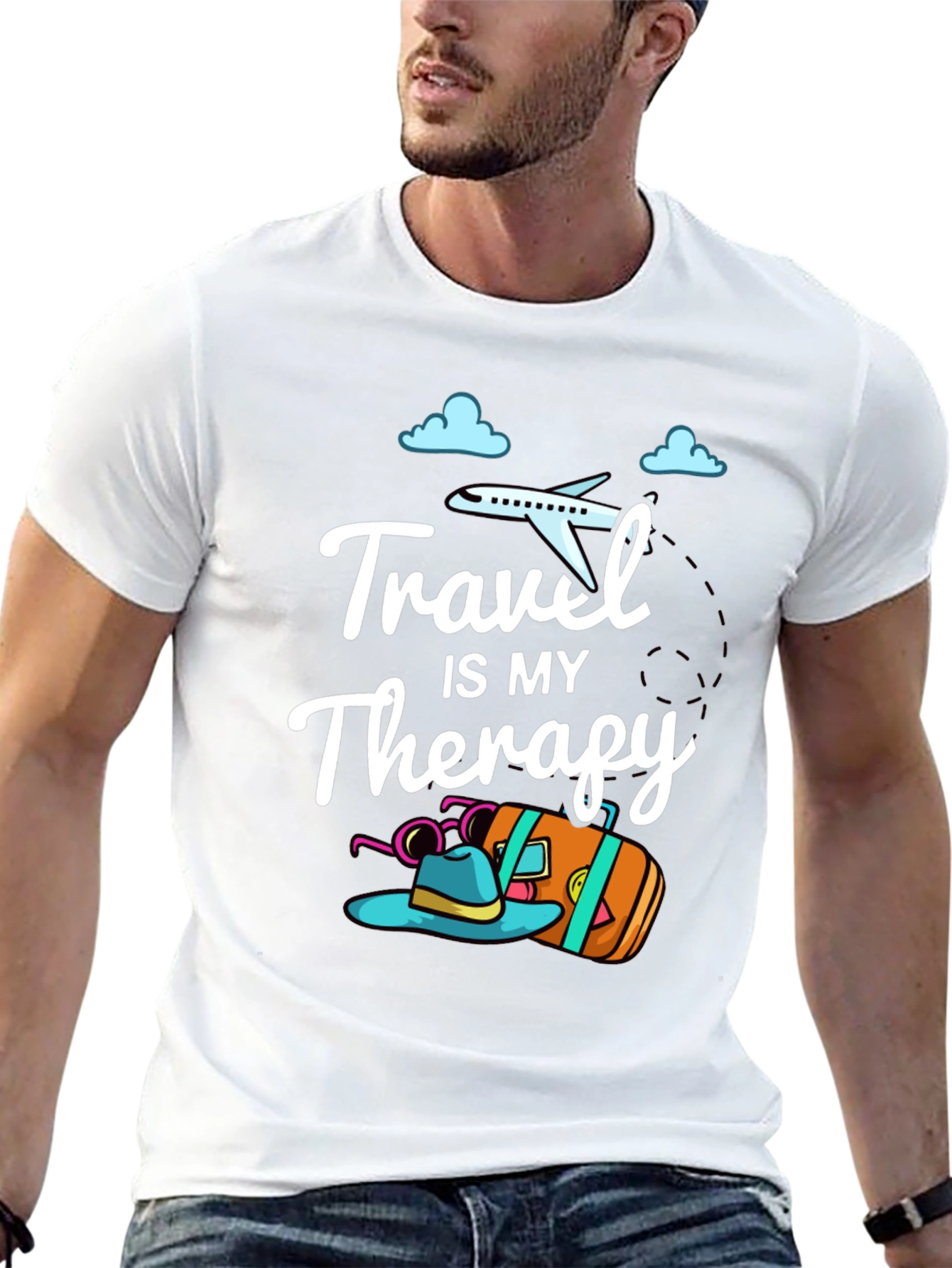 Travel Therapy Graphic Tee - Adventure Awaits!