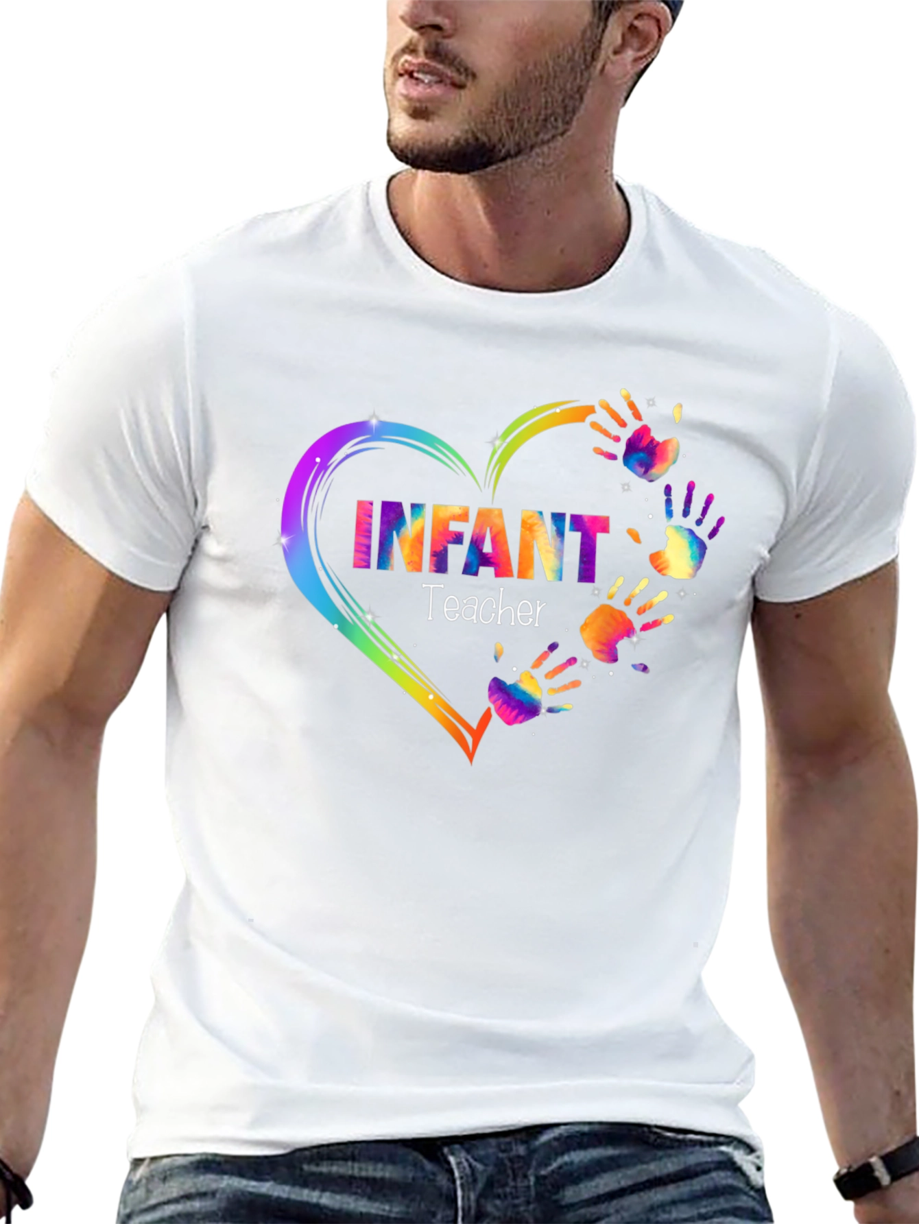 Infant Teacher Heart Hands T-Shirt