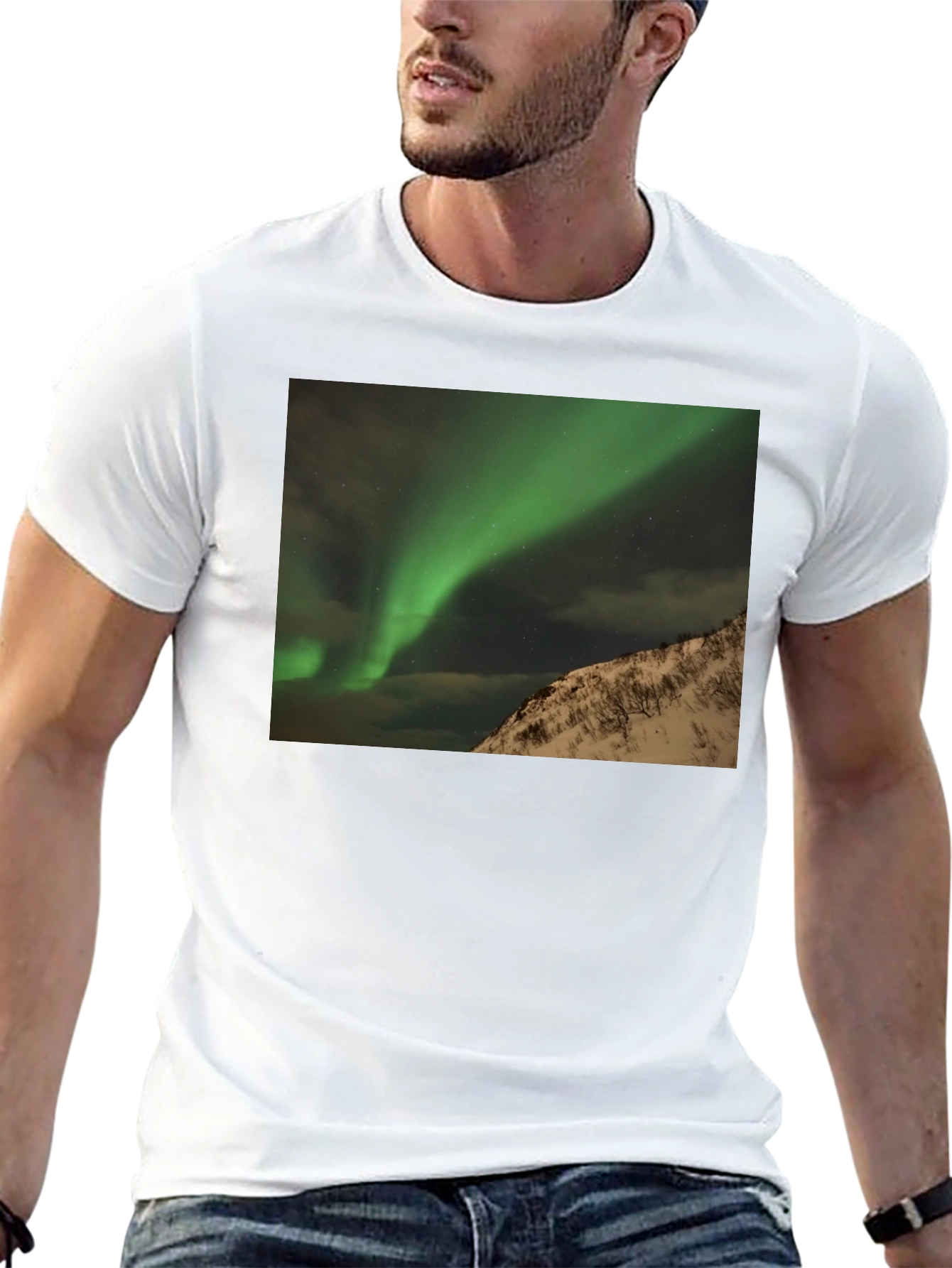 Aurora Borealis Black T-Shirt