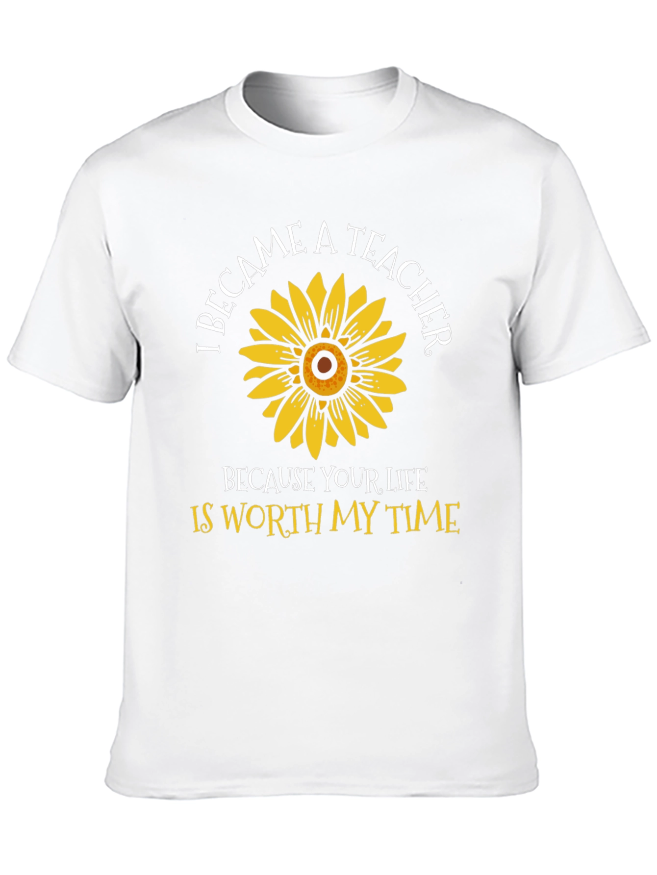 Teacher Sunflower Graphic T-Shirt