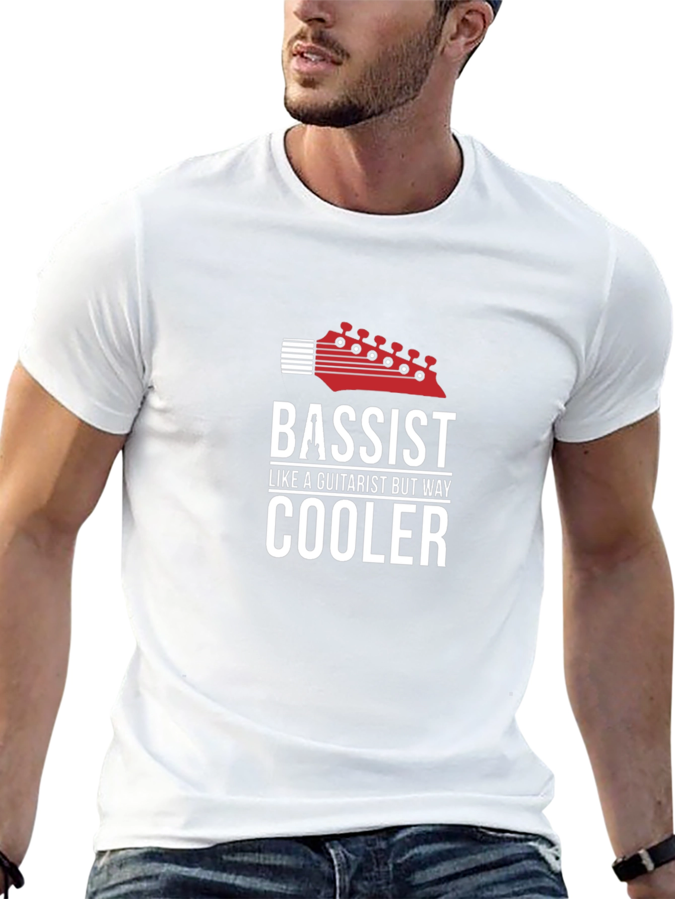 Bassist T-Shirt - Guitarist But Way Cooler Funny Tee