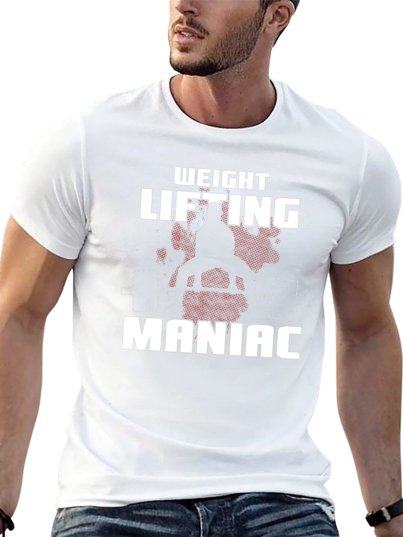 Weight Lifting Maniac Black T-Shirt
