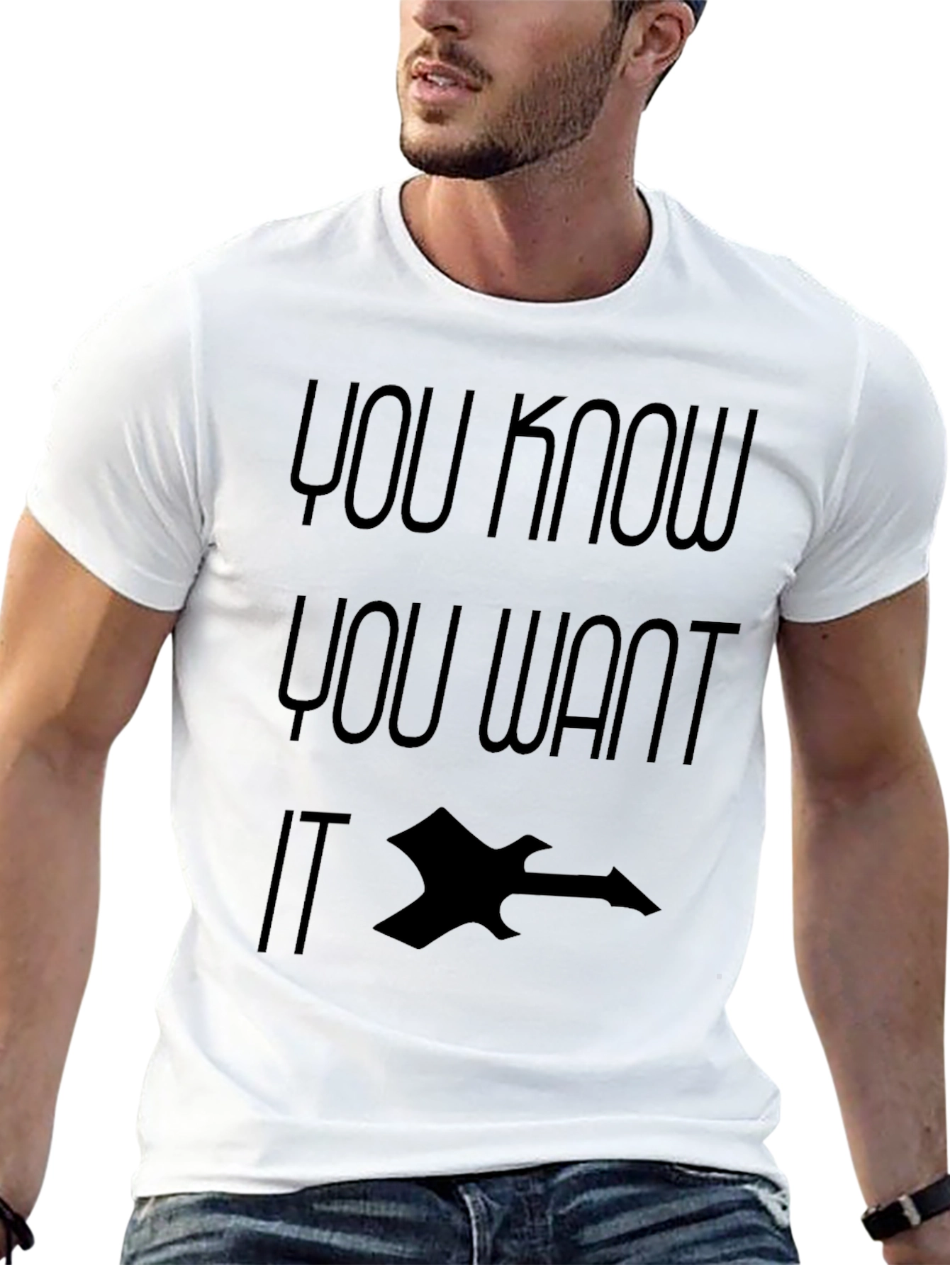 You Know You Want It Graphic Tee - Black