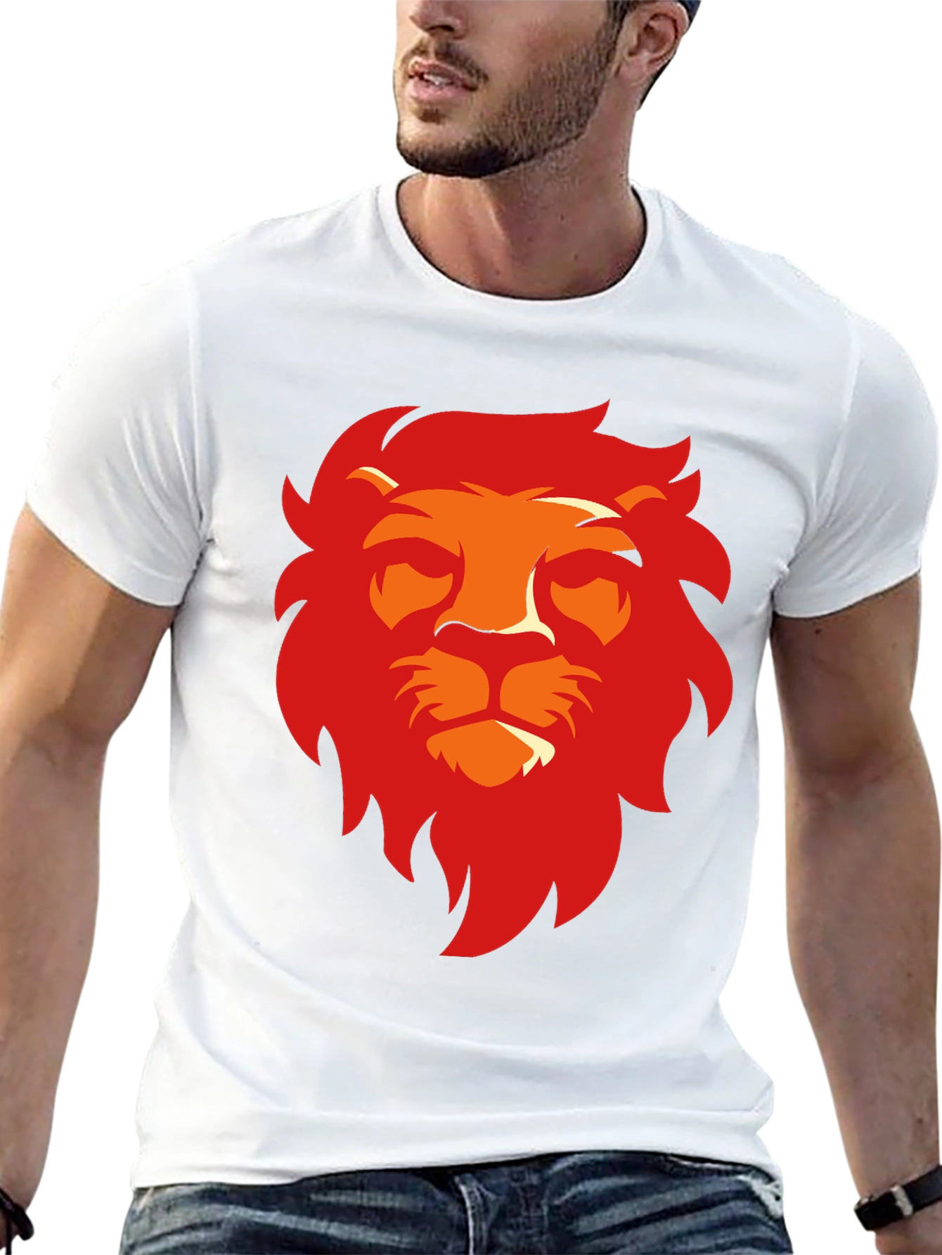 Lion Graphic Black T-Shirt - Bold Style