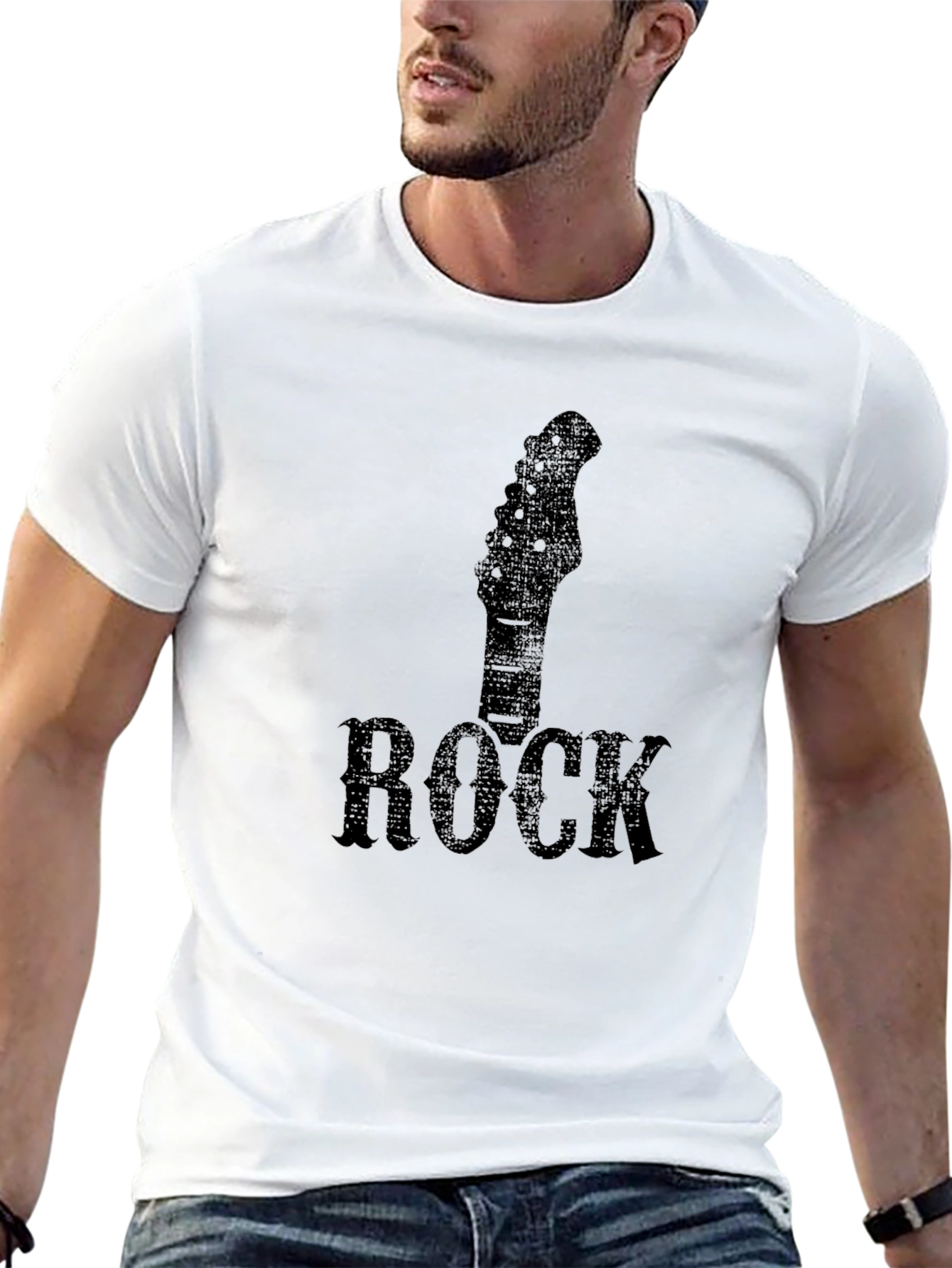 Rock Music Guitar Head T-Shirt
