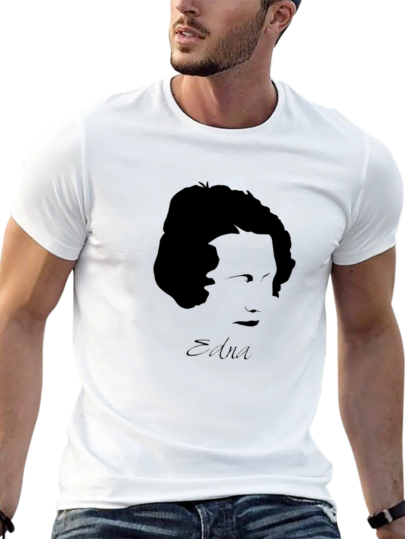 Edna Silhouette Black T-Shirt
