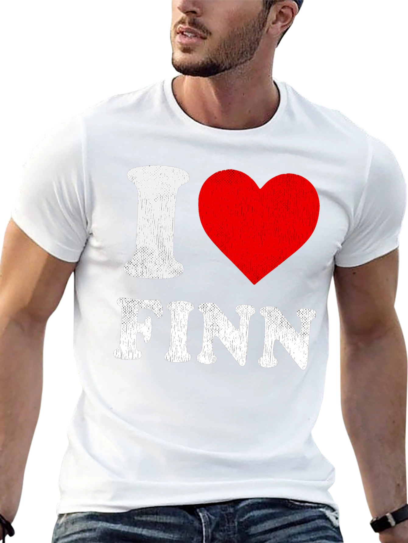 I Heart Finn T-Shirt - Black Graphic Tee