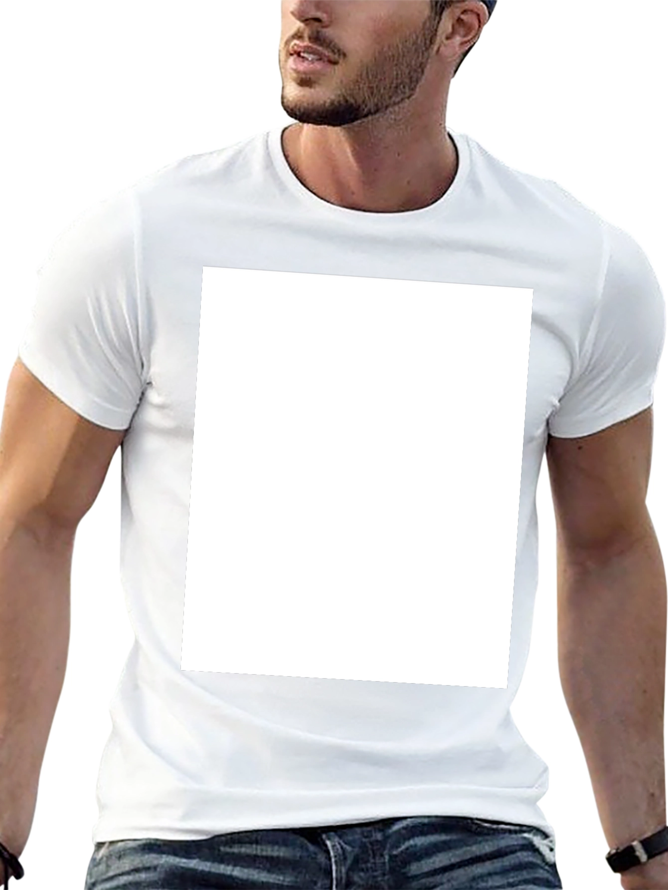 Mens Black Crew Neck T-Shirt