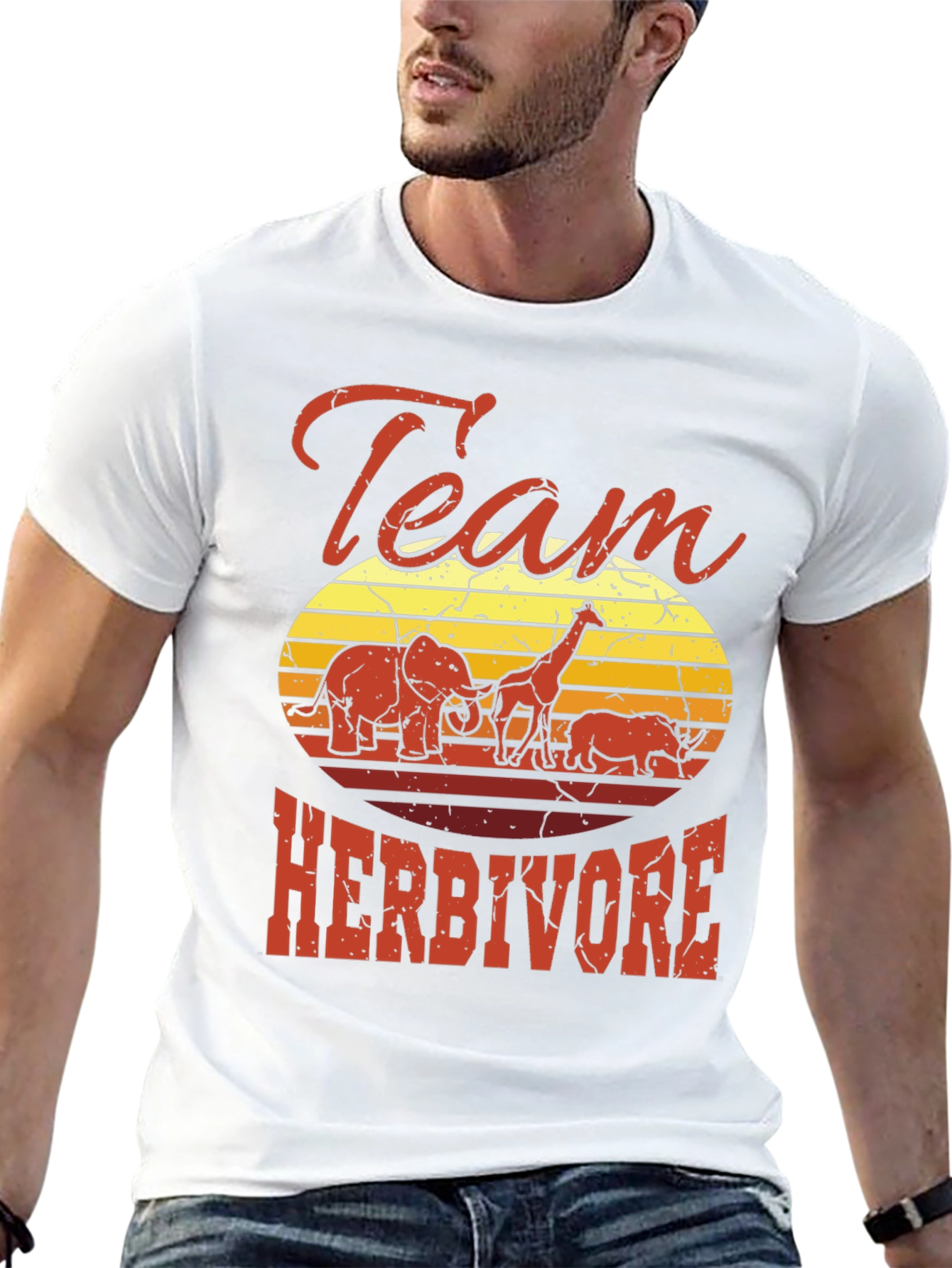 Team Herbivore Graphic Tee - Animal Lover Shirt