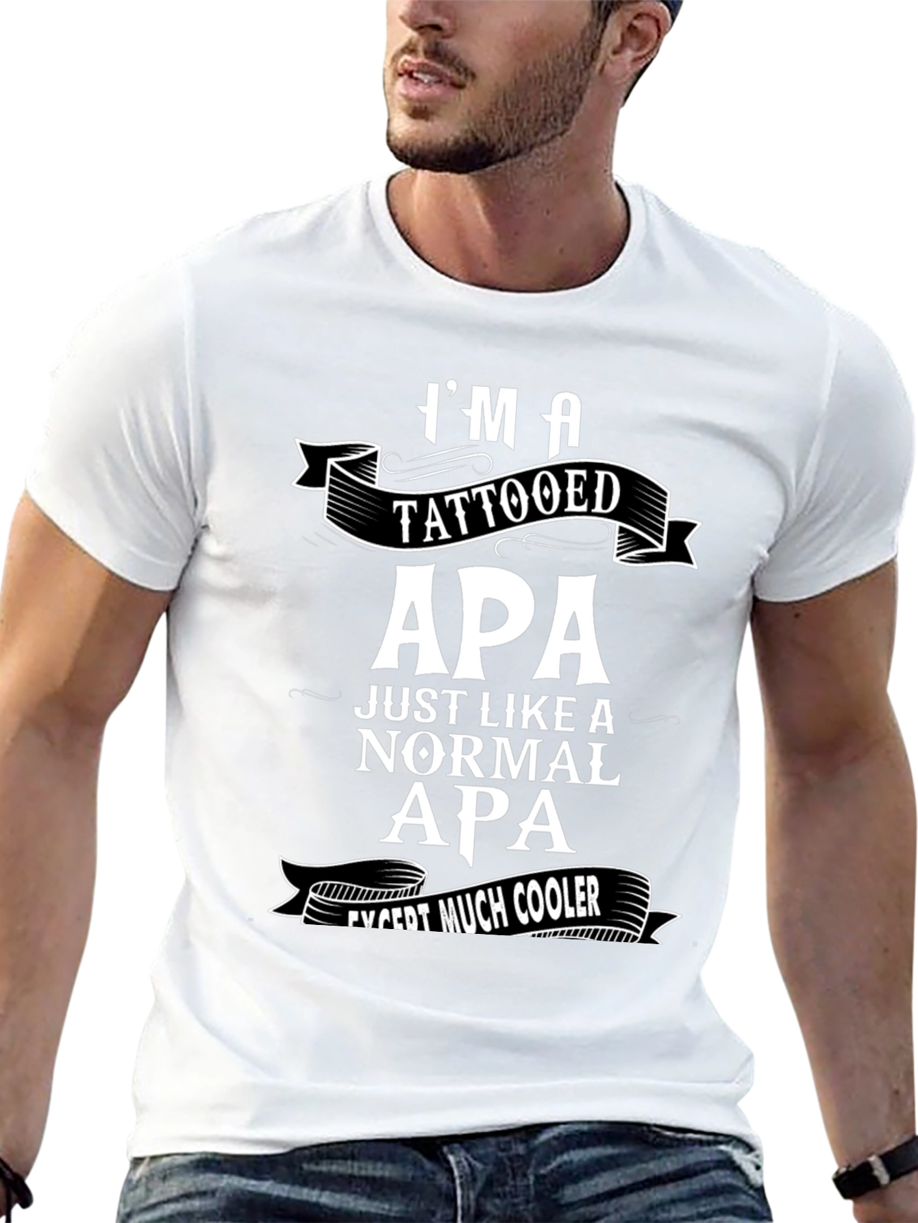 Tattooed Apa T-Shirt - Cool Grandpa Gift!