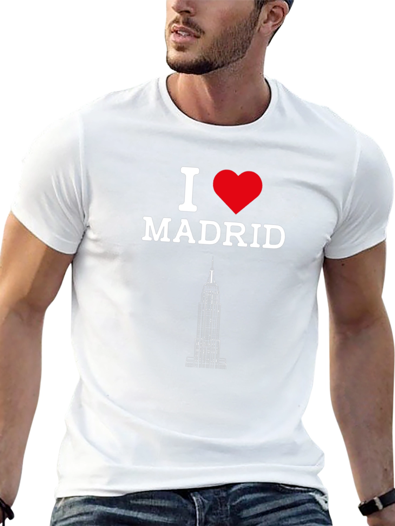 I Love Madrid T-Shirt - Black Novelty Tee