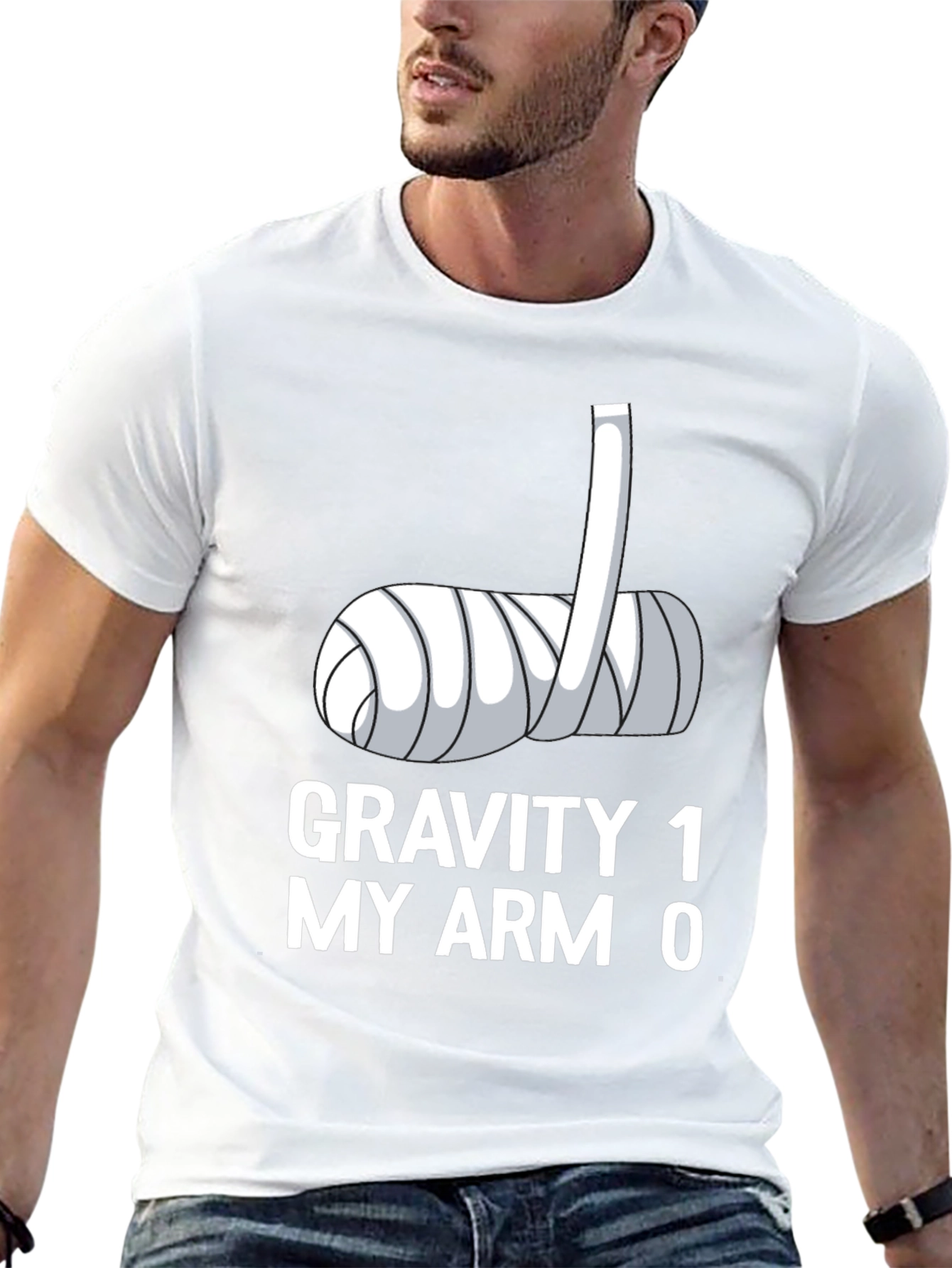 Gravity 1 My Arm 0 Black T-Shirt