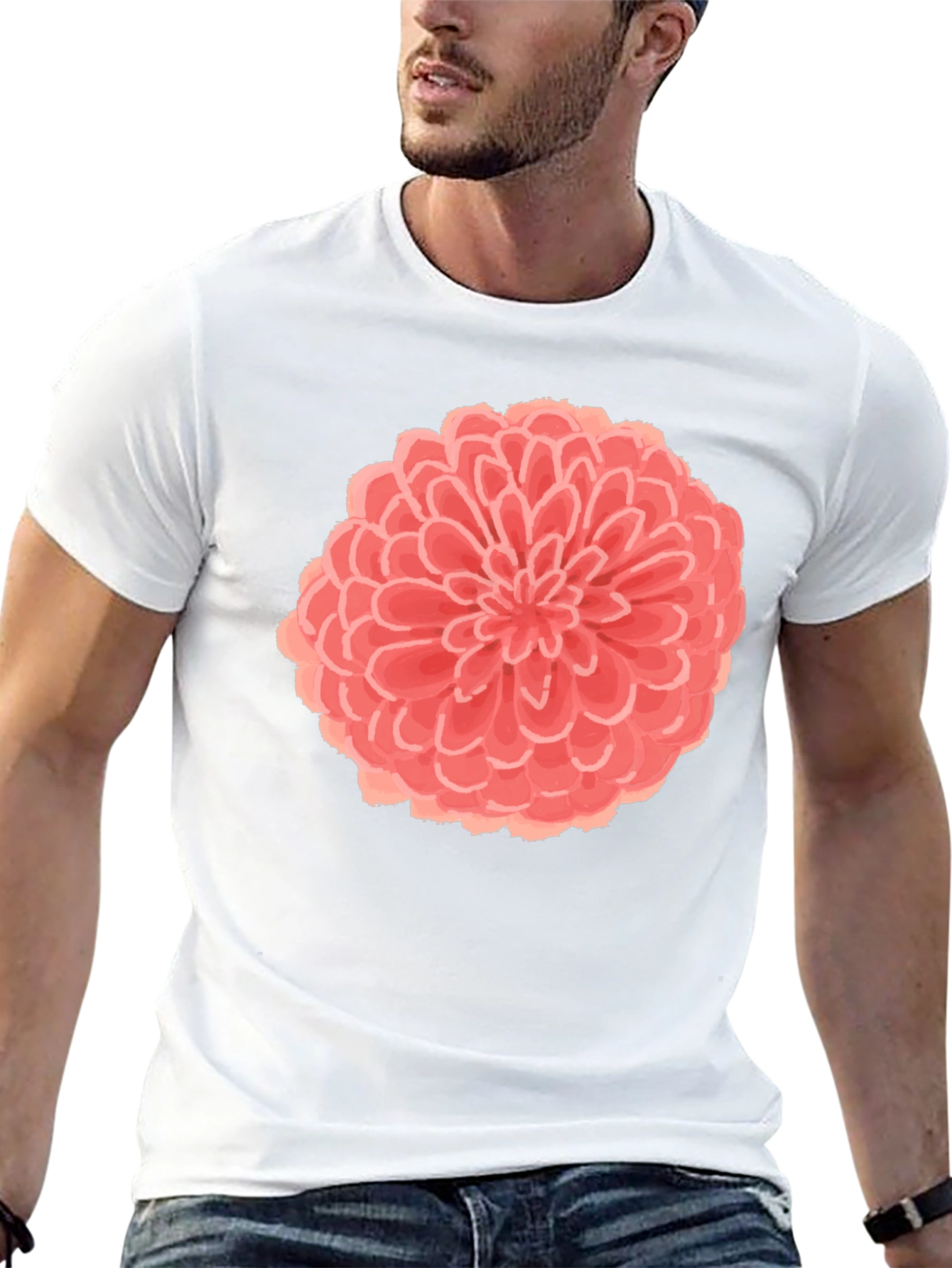 Floral Graphic Black T-Shirt