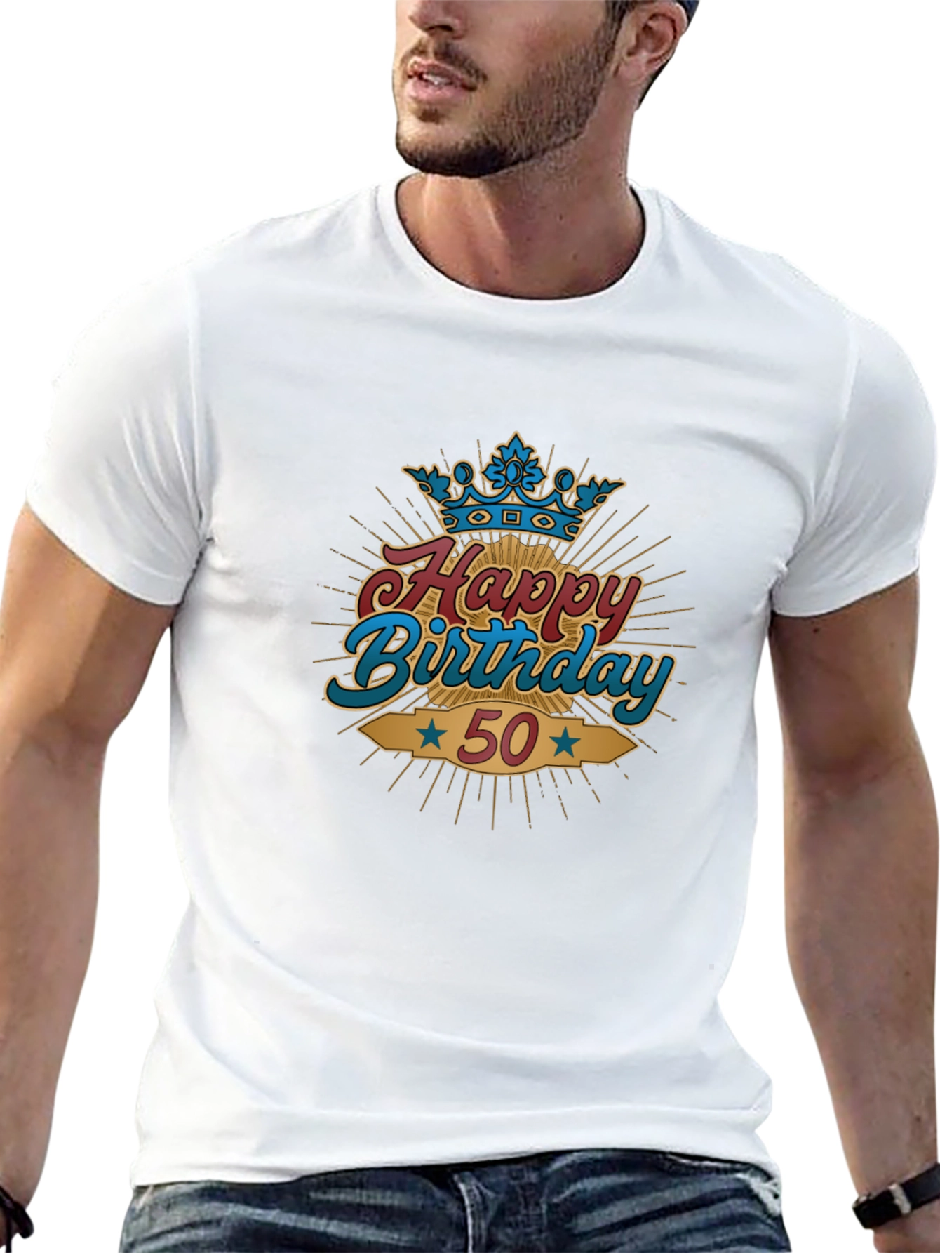 Happy 50th Birthday Graphic T-Shirt